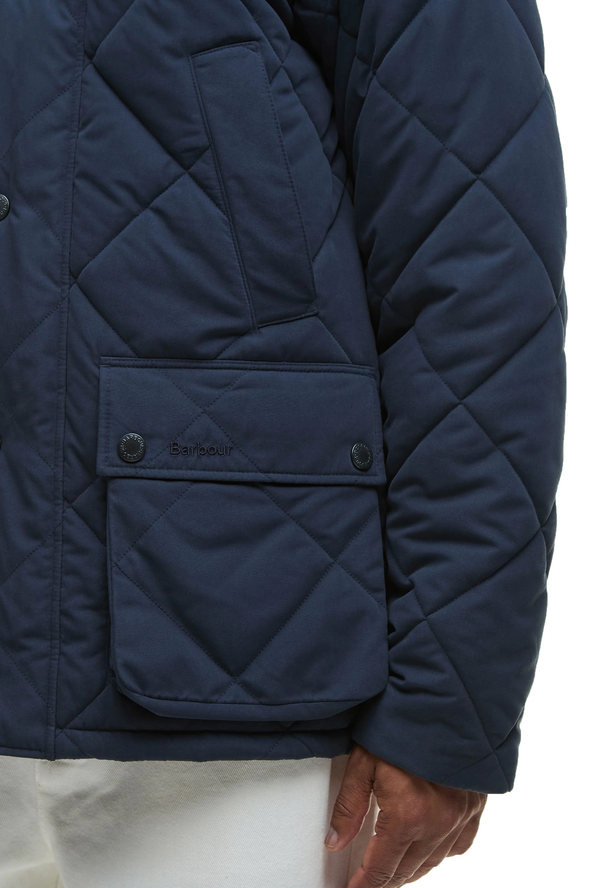 BARBOUR BEDALE QUILTED JACKET NAVY - Image 5
