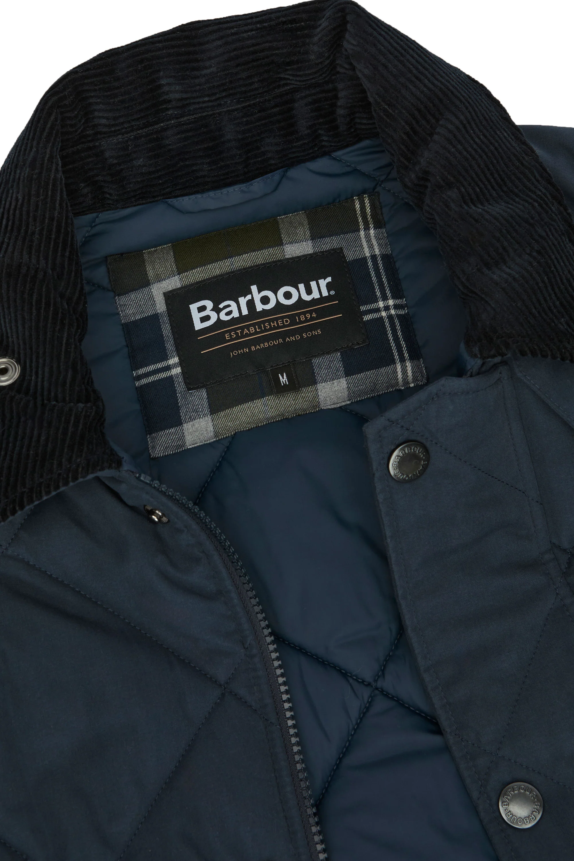 BARBOUR BEDALE QUILTED JACKET NAVY - Image 6