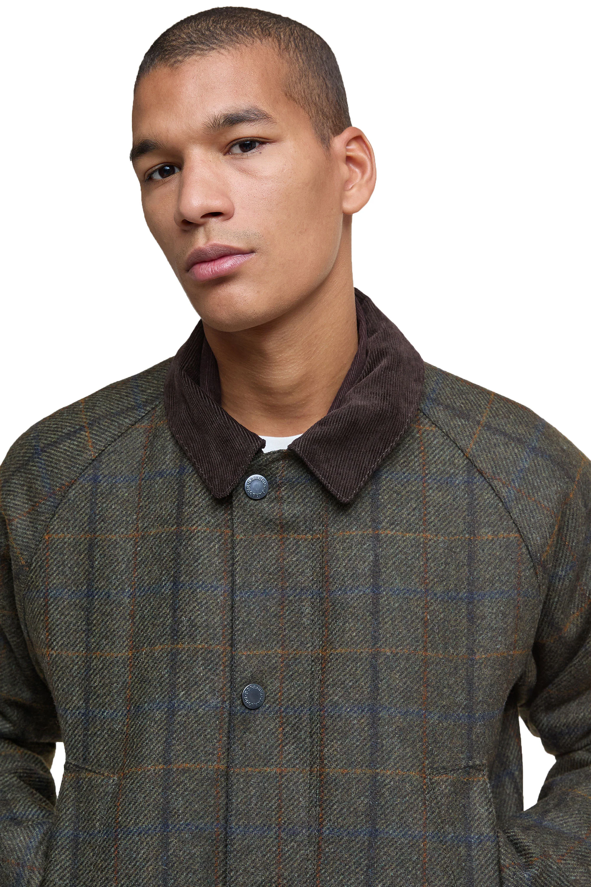 Barbour Bedale Wool Jacket Brown - Image 2