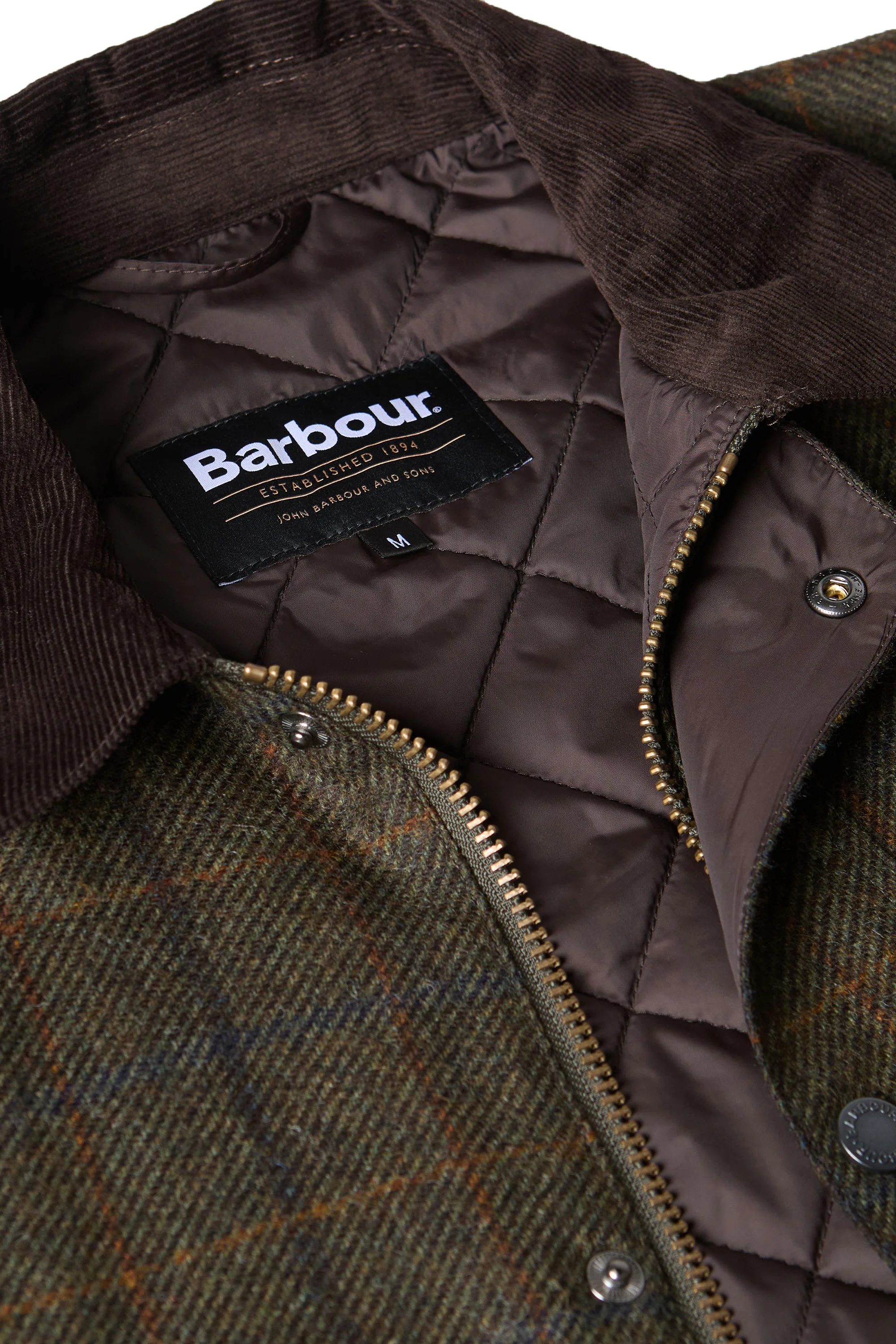 Barbour Bedale Wool Jacket Brown - Image 7