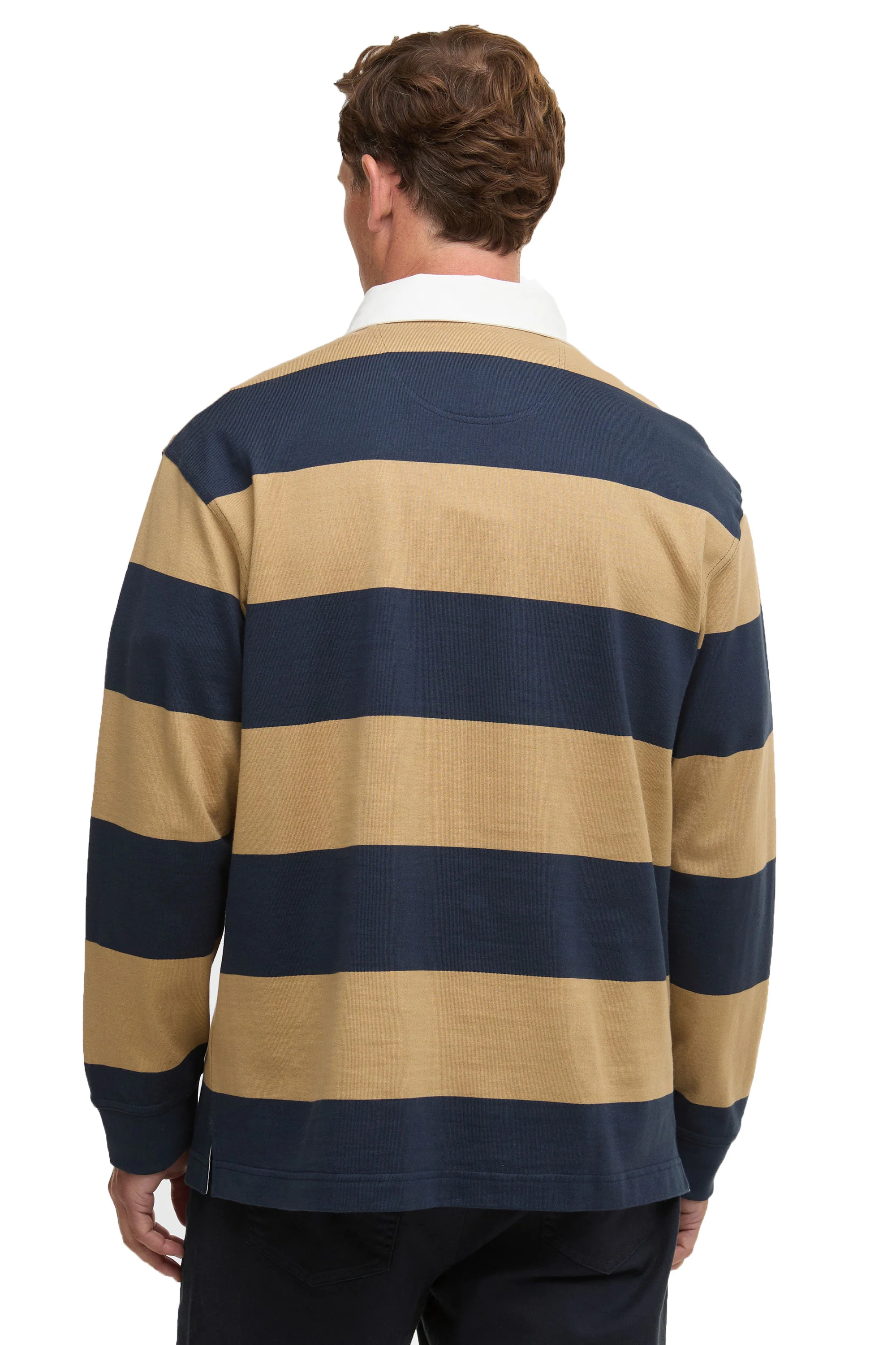 BARBOUR BROOME RUGBY SHIRT NAVY/TRENCH - Image 3