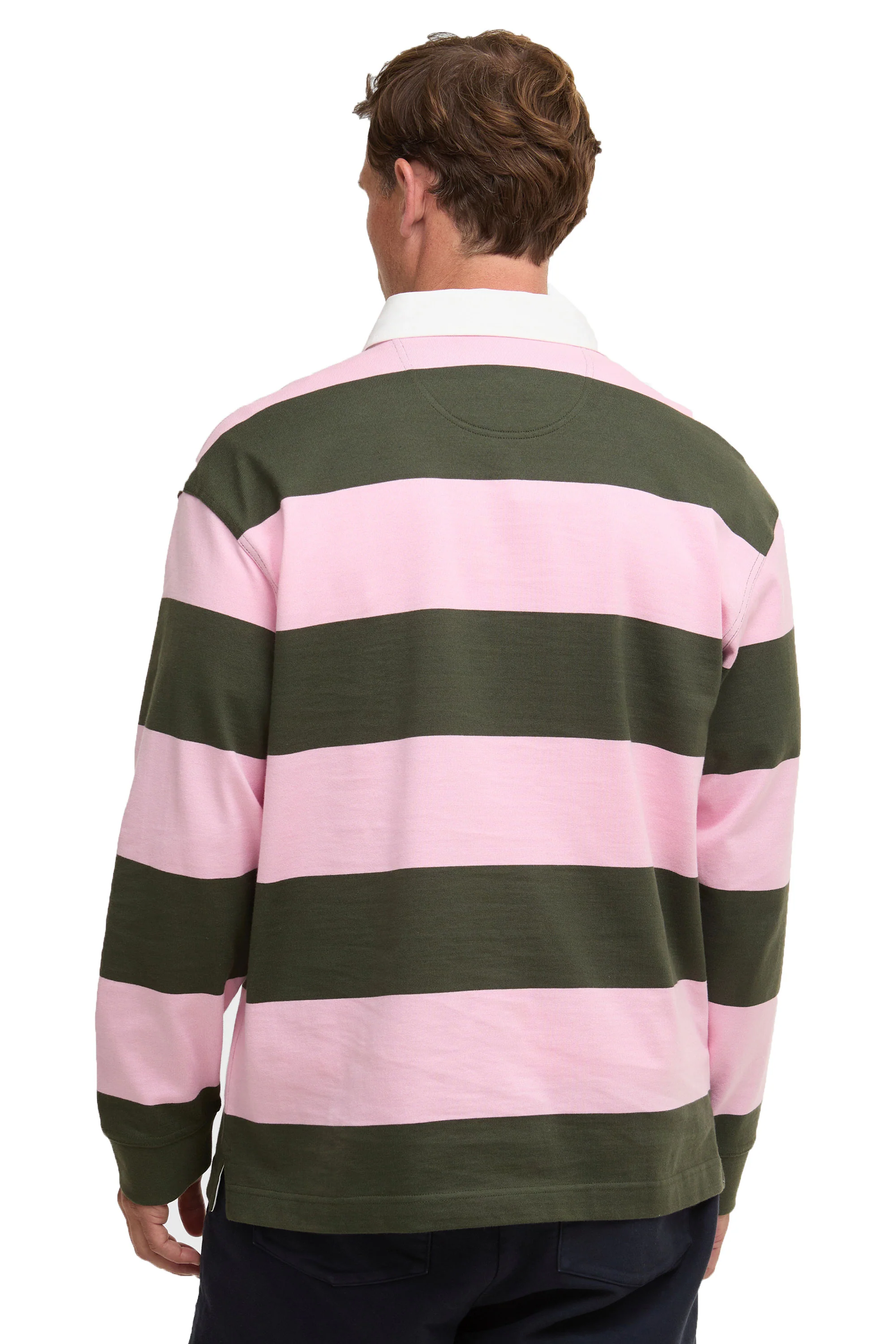 BARBOUR BROOME RUGBY SHIRT PINK - Image 3