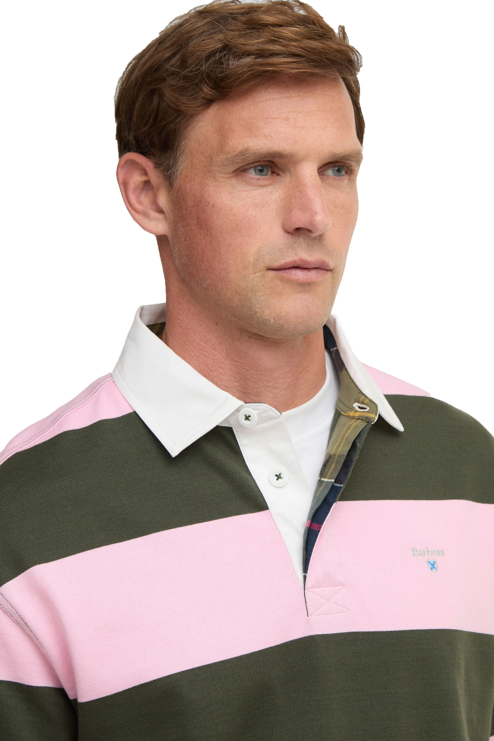 BARBOUR BROOME RUGBY SHIRT PINK - Image 4
