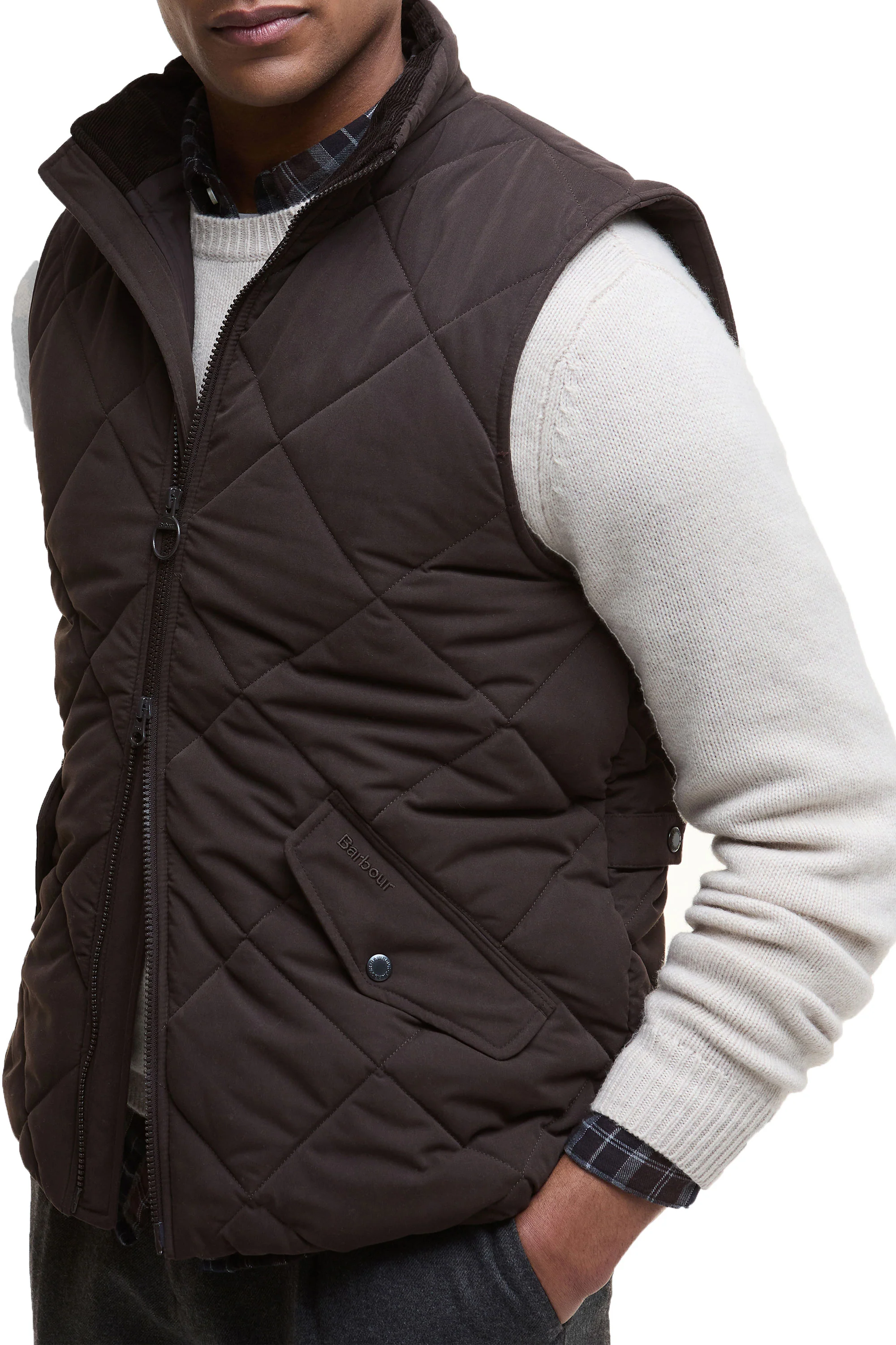 Barbour City Chelsea Gilet Black Oak - Image 4