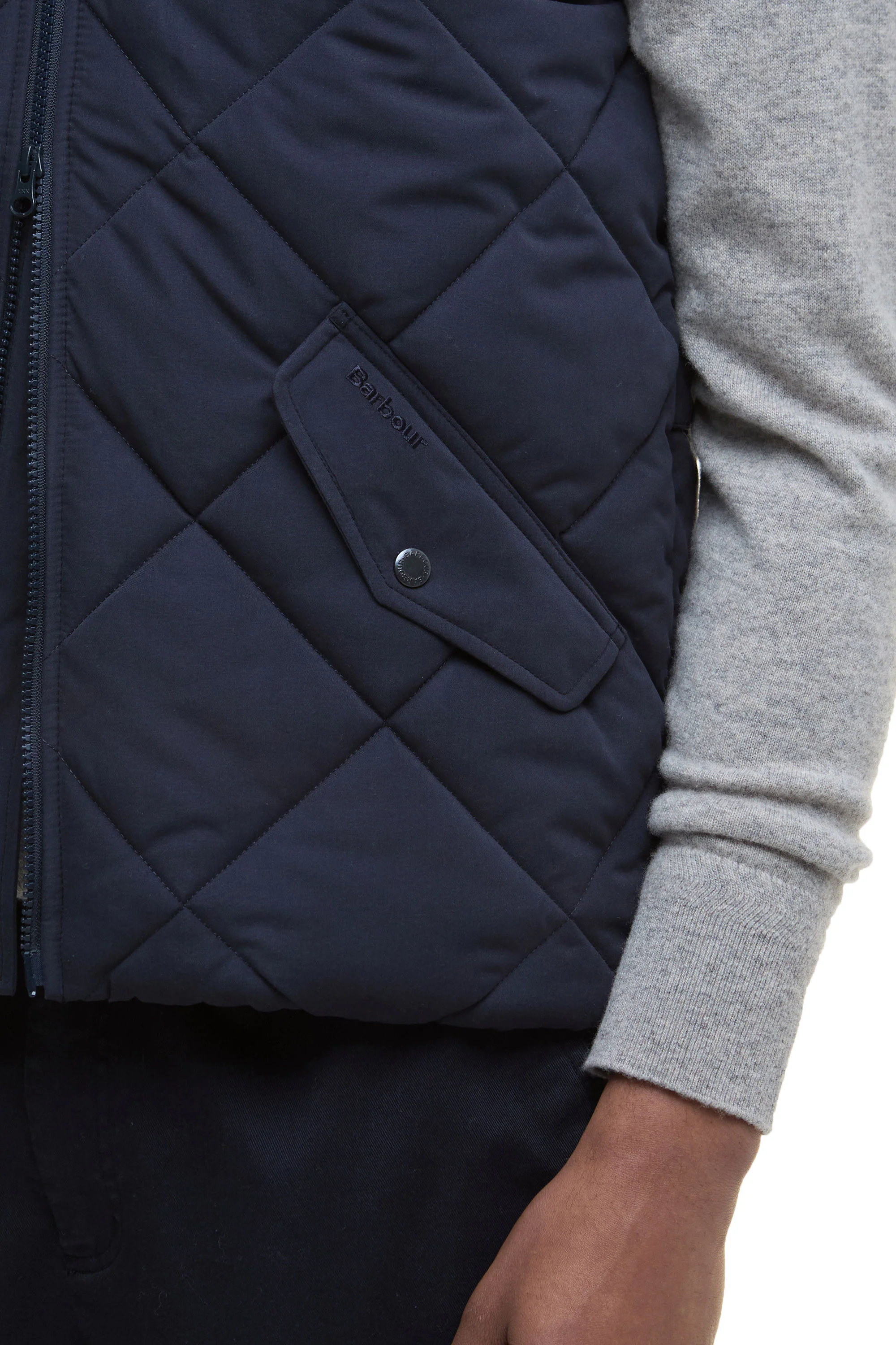 Barbour City Chelsea Gilet Dark Navy - Image 5