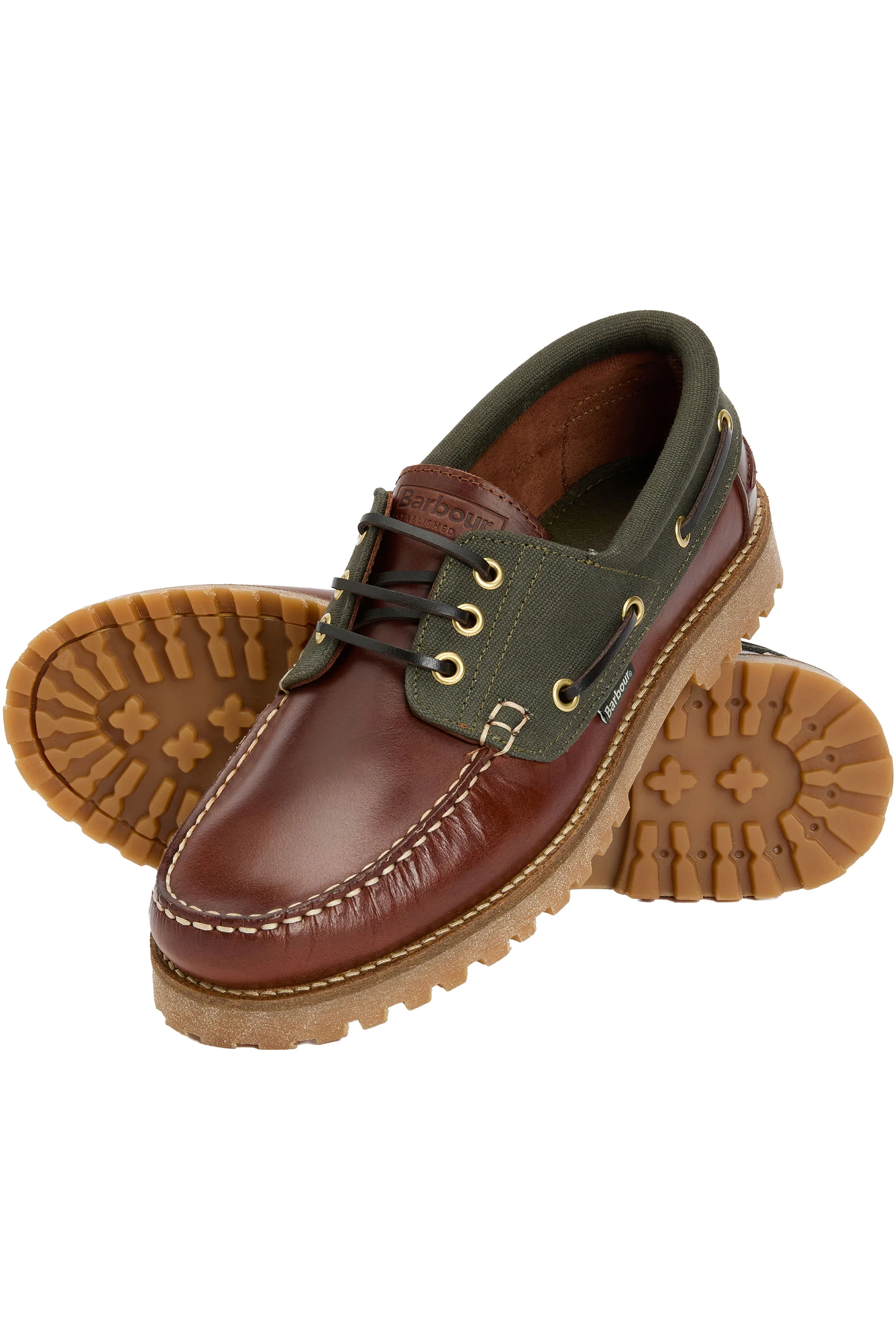 BARBOUR DECK BOAT SHOE MAHOGANY - Image 2