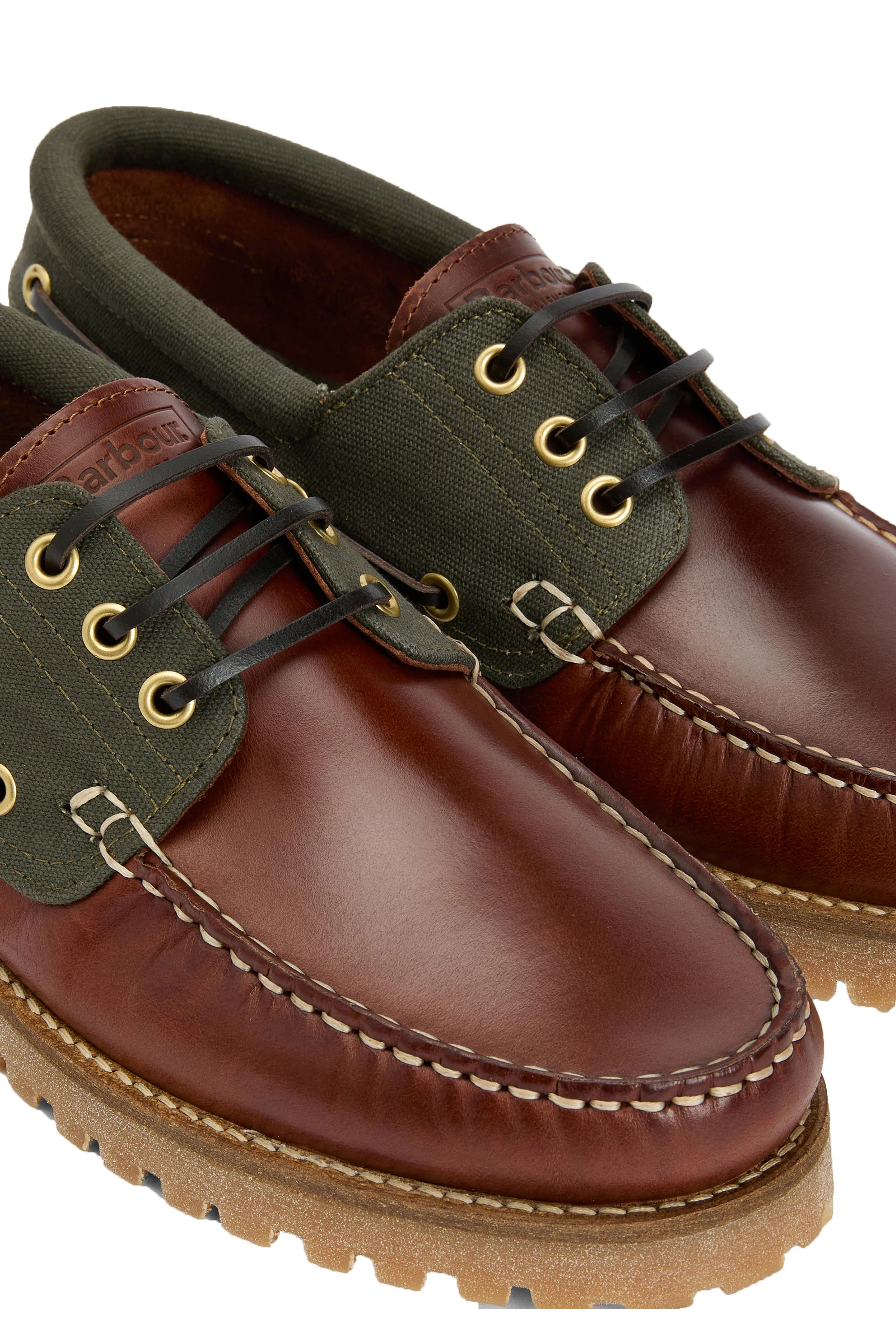 BARBOUR DECK BOAT SHOE MAHOGANY - Image 3