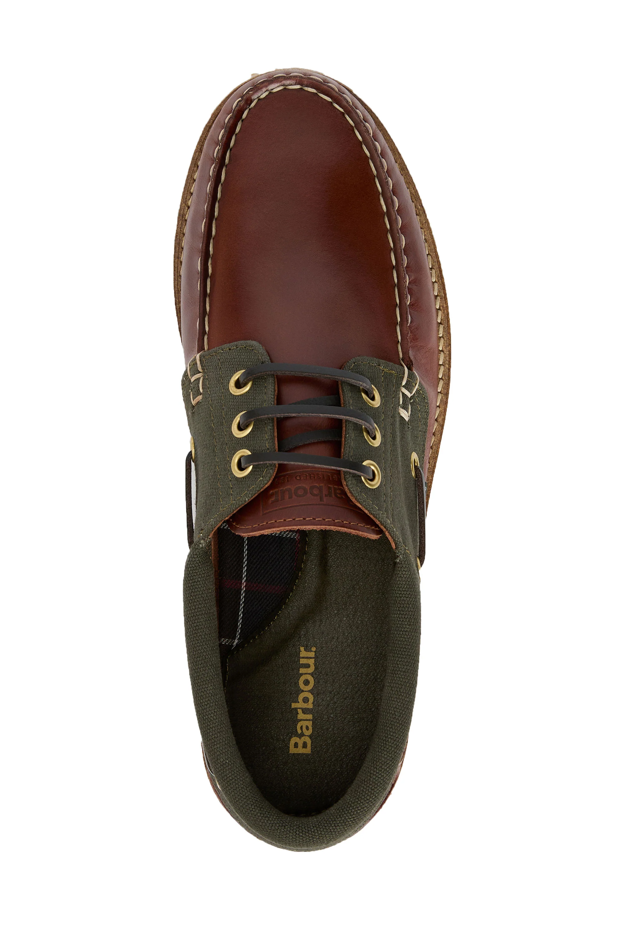 BARBOUR DECK BOAT SHOE MAHOGANY - Image 5