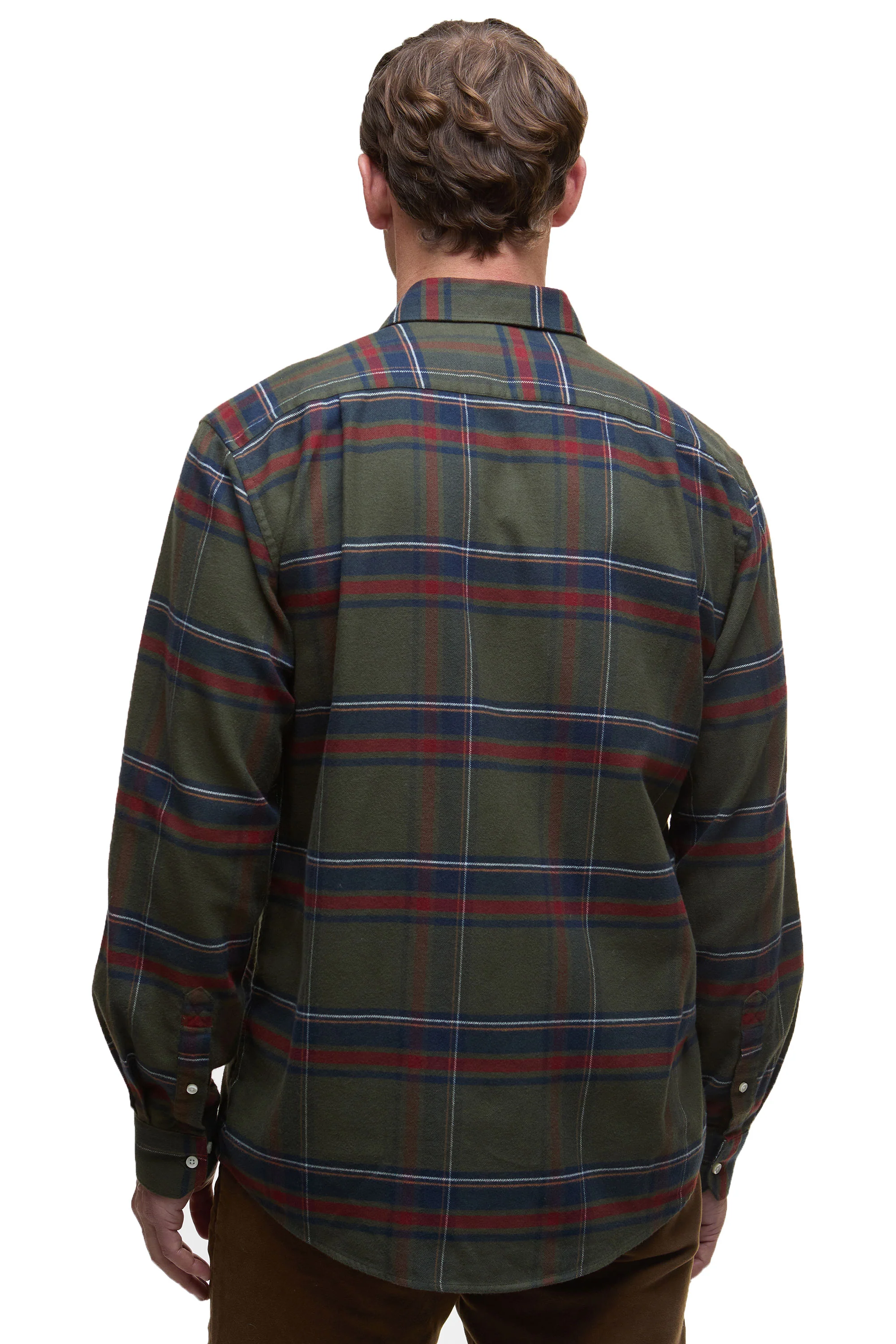 BARBOUR DOGWOOD SHIRT OLIVE - Image 3
