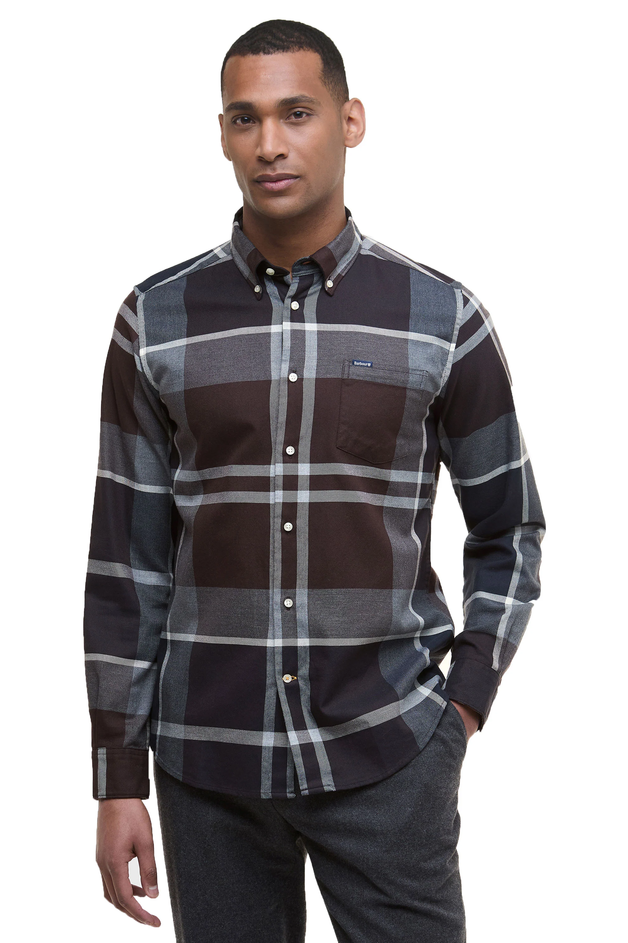 Barbour Dunoon Shirt Midnight Oak - Image 2