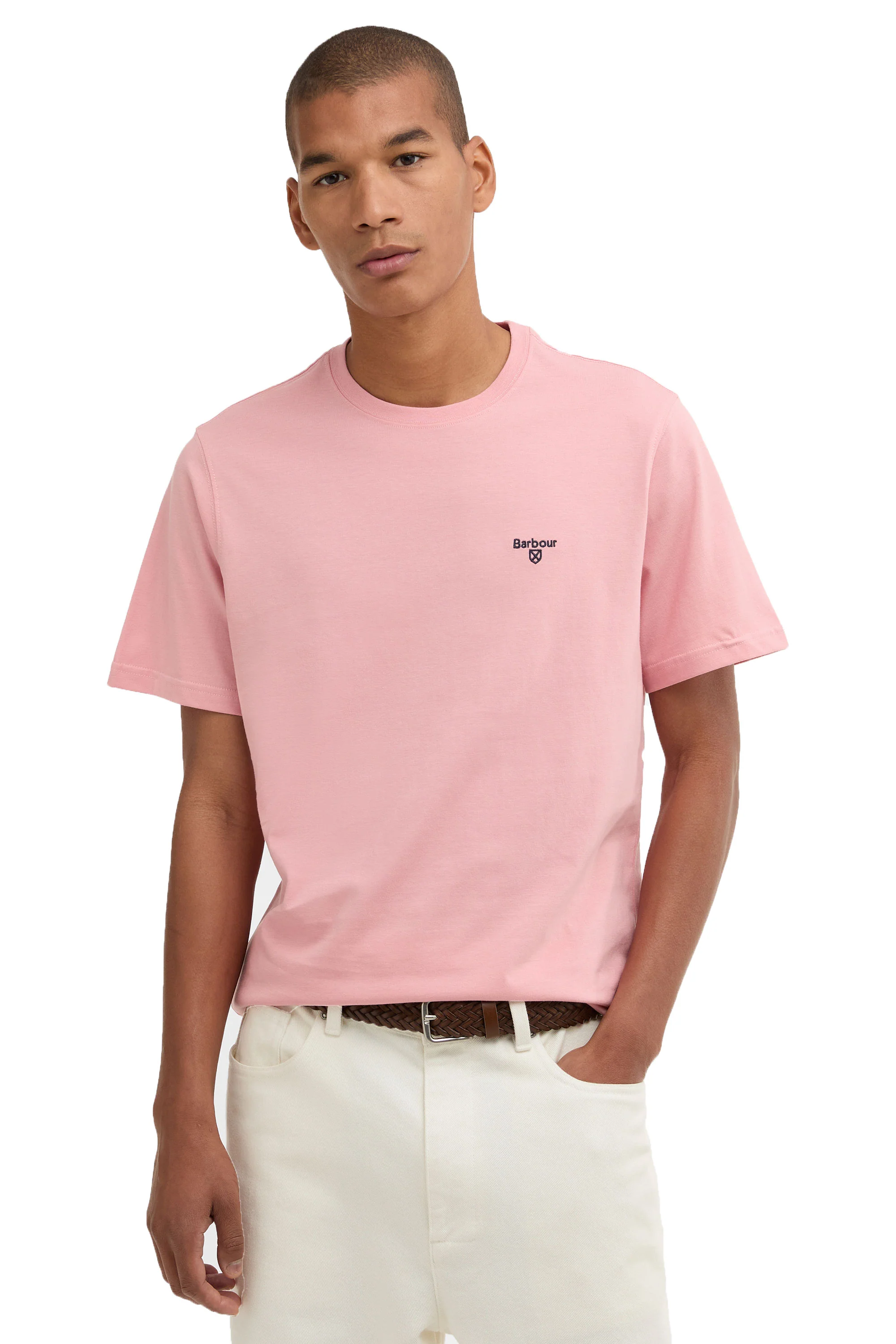 BARBOUR ESSENTIAL SPORTS T-SHIRT MINERAL PINK - Image 2