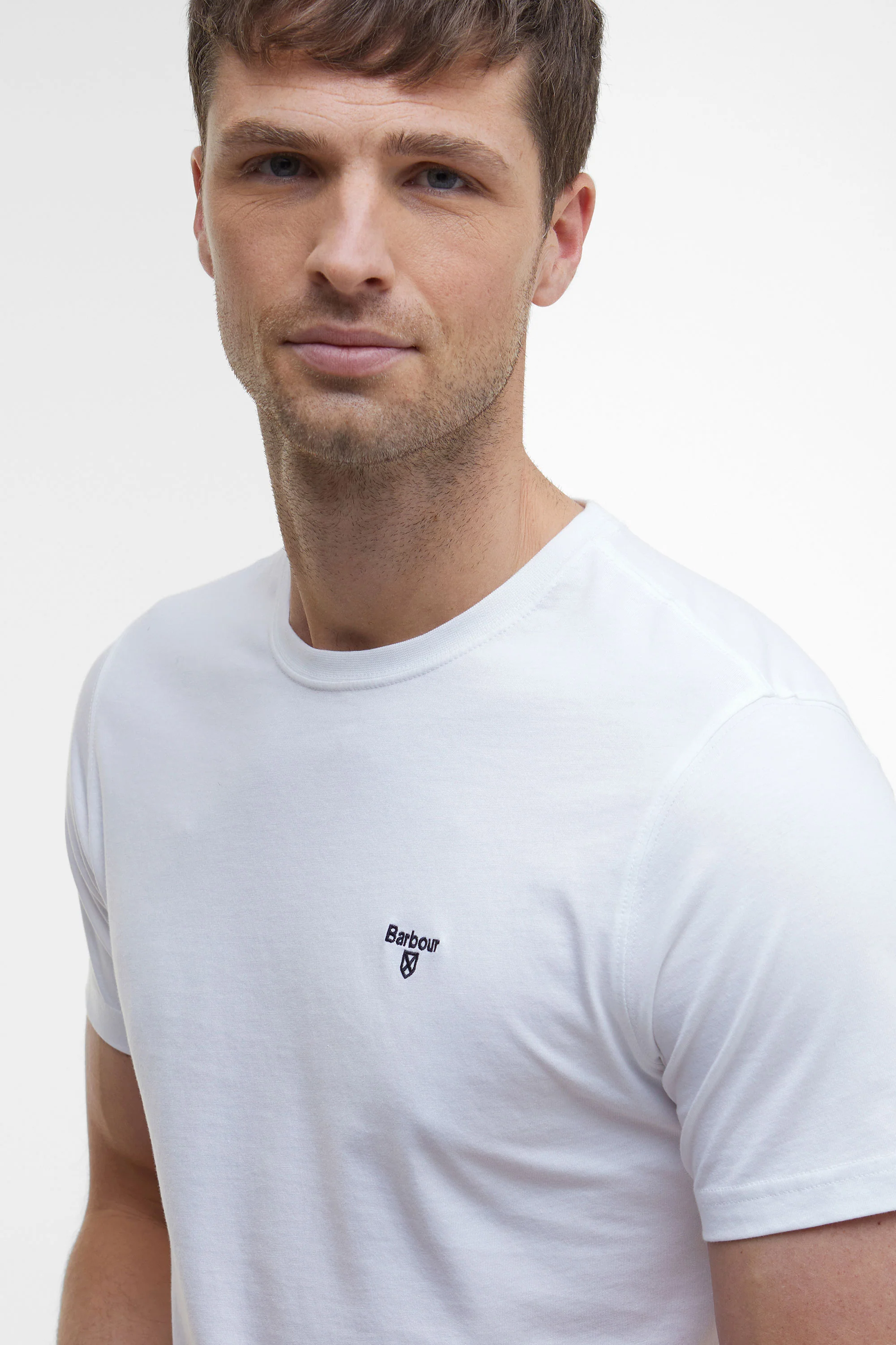 BARBOUR ESSENTIAL SPORTS T-SHIRT WHITE - Image 2