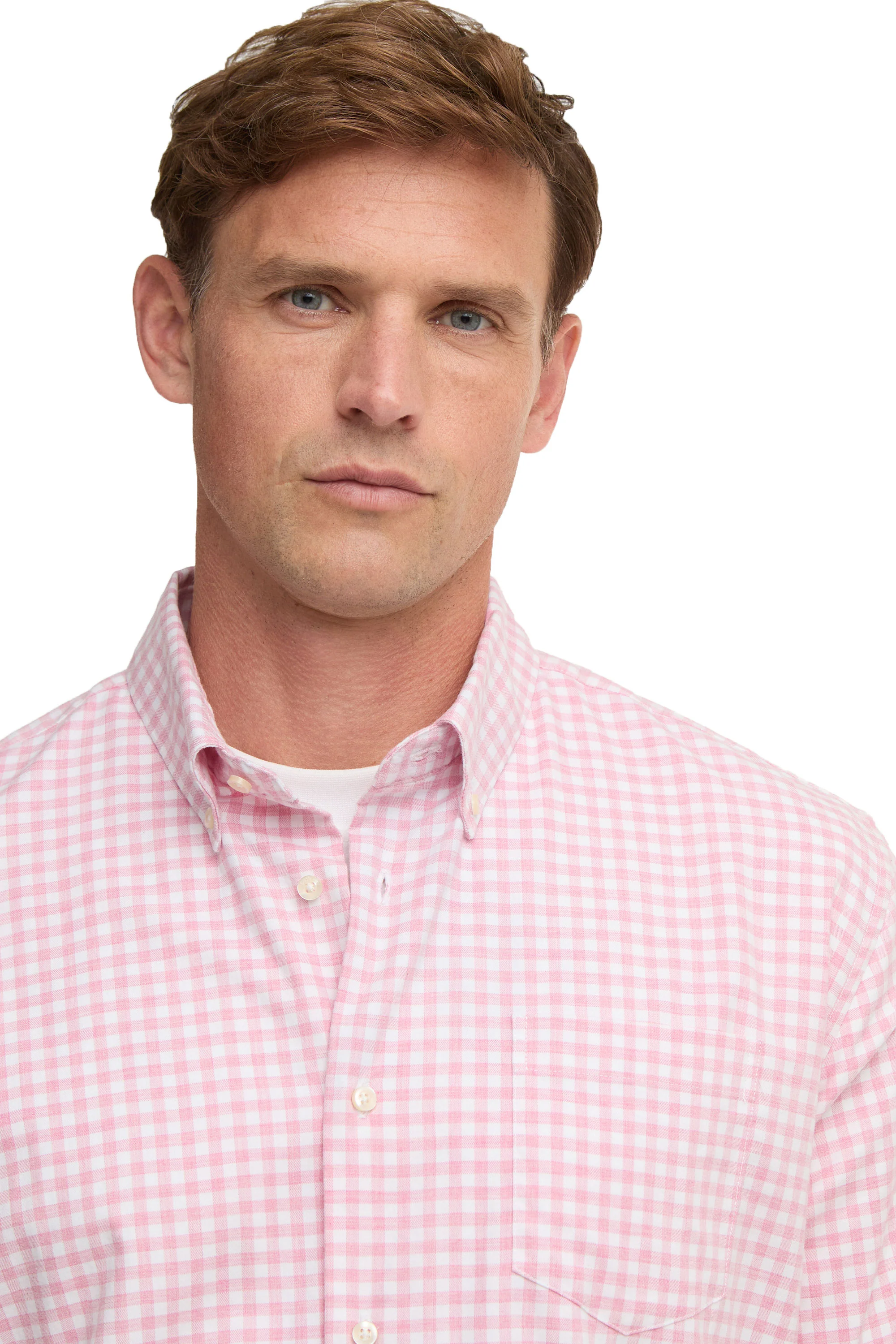 BARBOUR GINGHAM AUKSIDE SHIRT PINK - Image 3