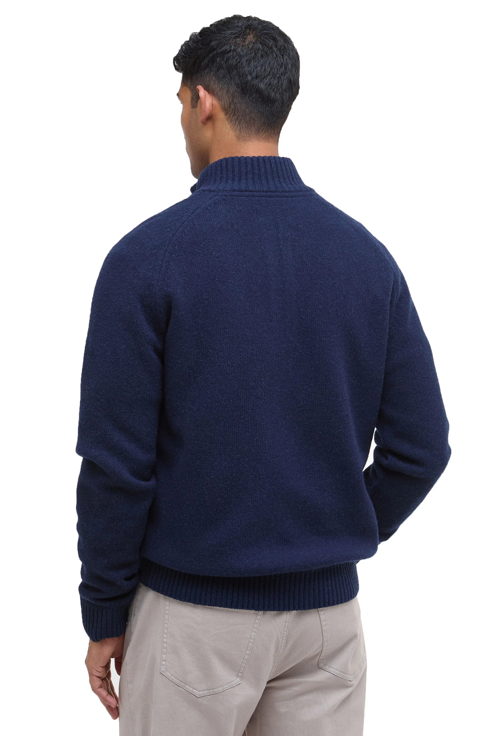 Barbour Grangetown Half Zip Sweatshirt Navy - Image 3
