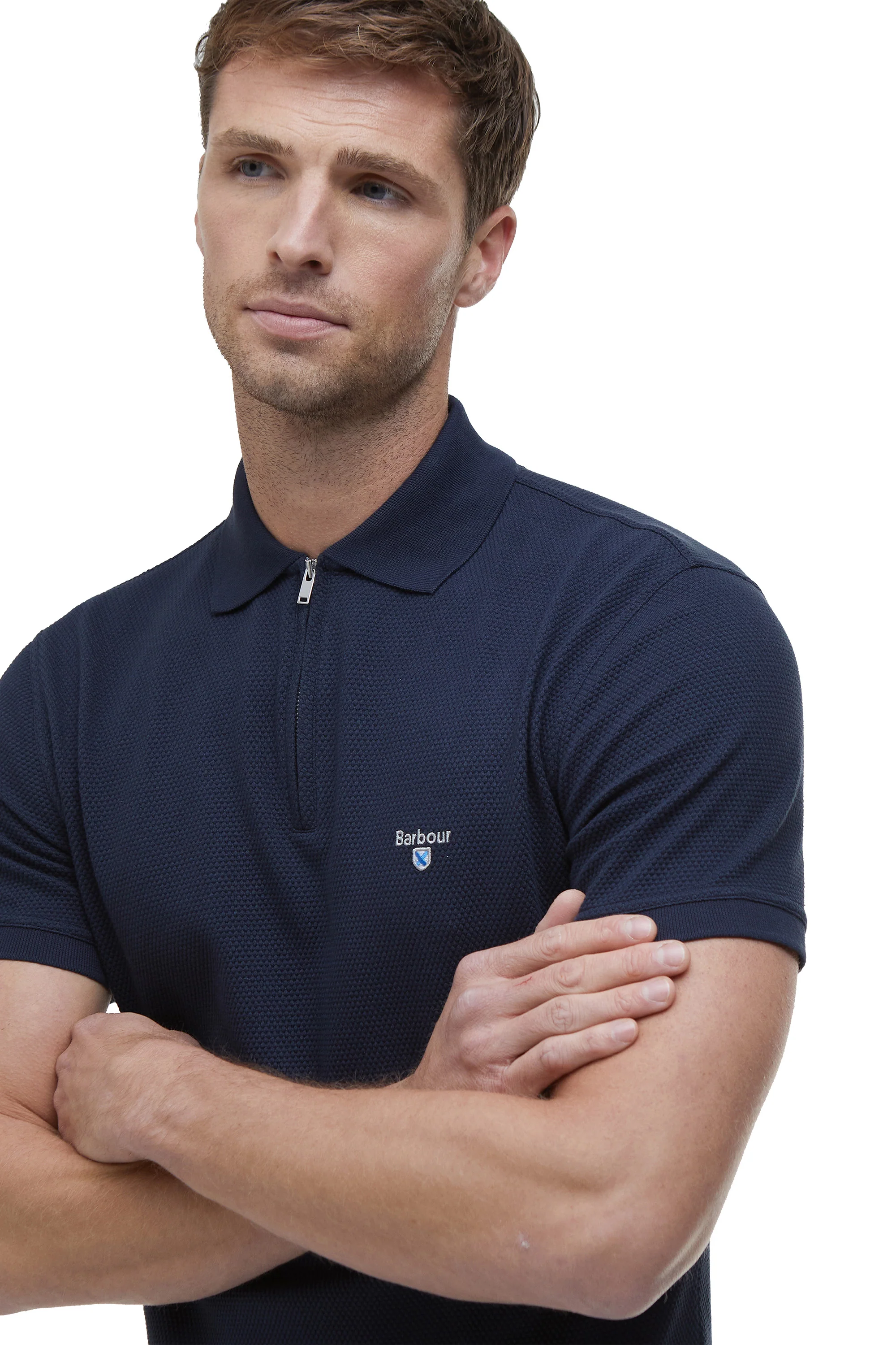Barbour Hingham Polo Navy - Image 2