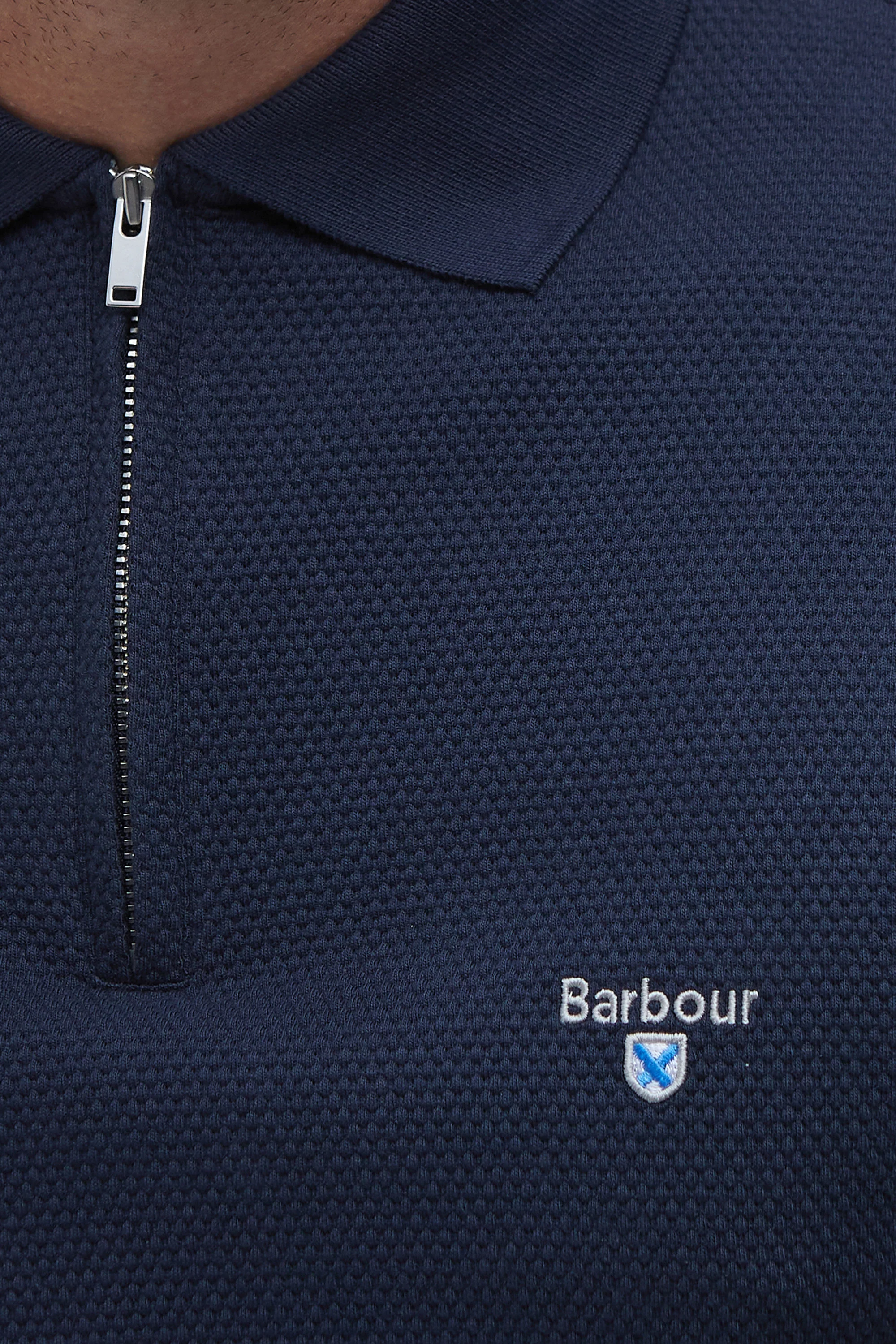 Barbour Hingham Polo Navy - Image 3