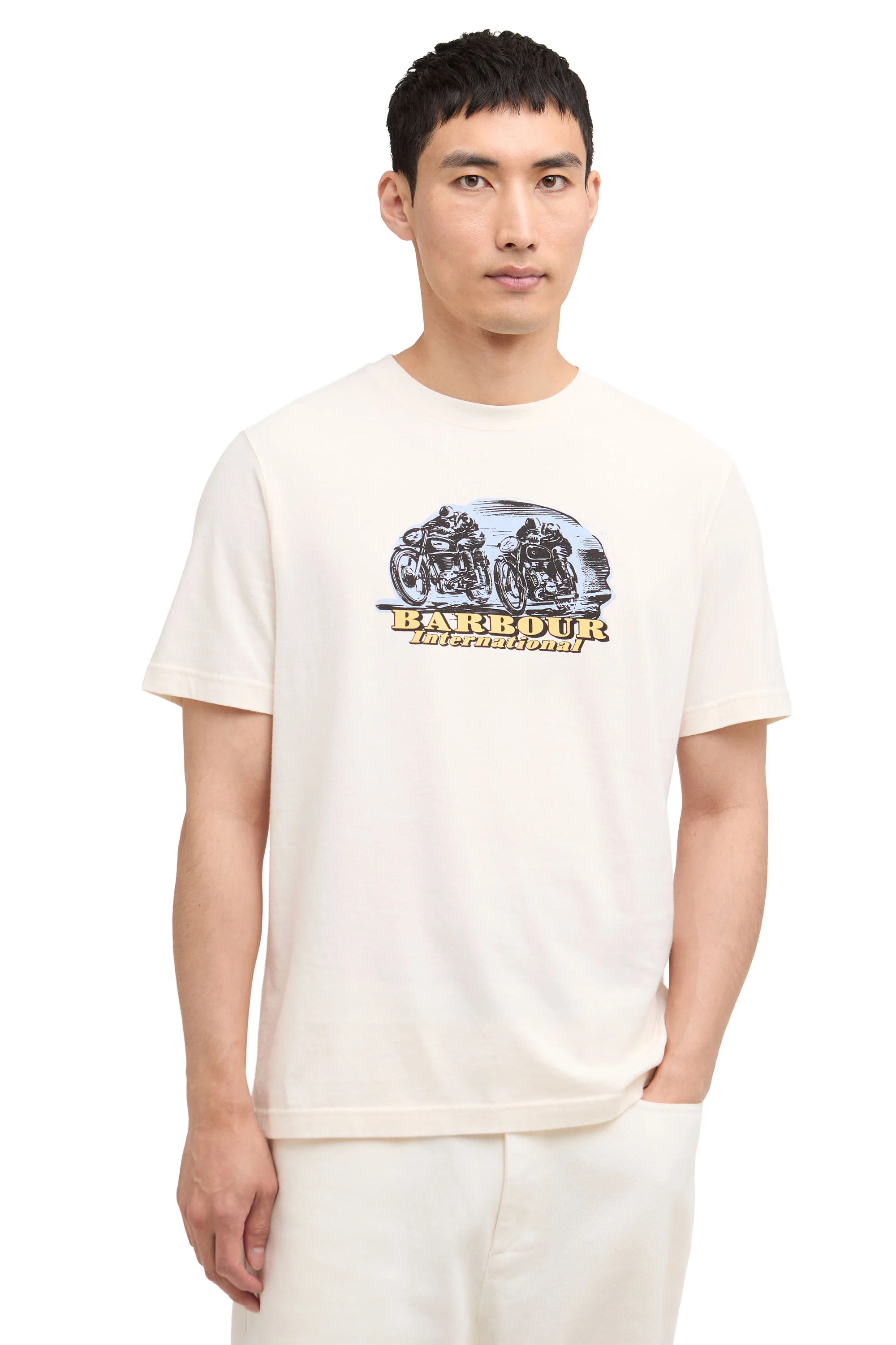 Barbour BANGERS T-SHIRT WHISPER WHITE - Image 2