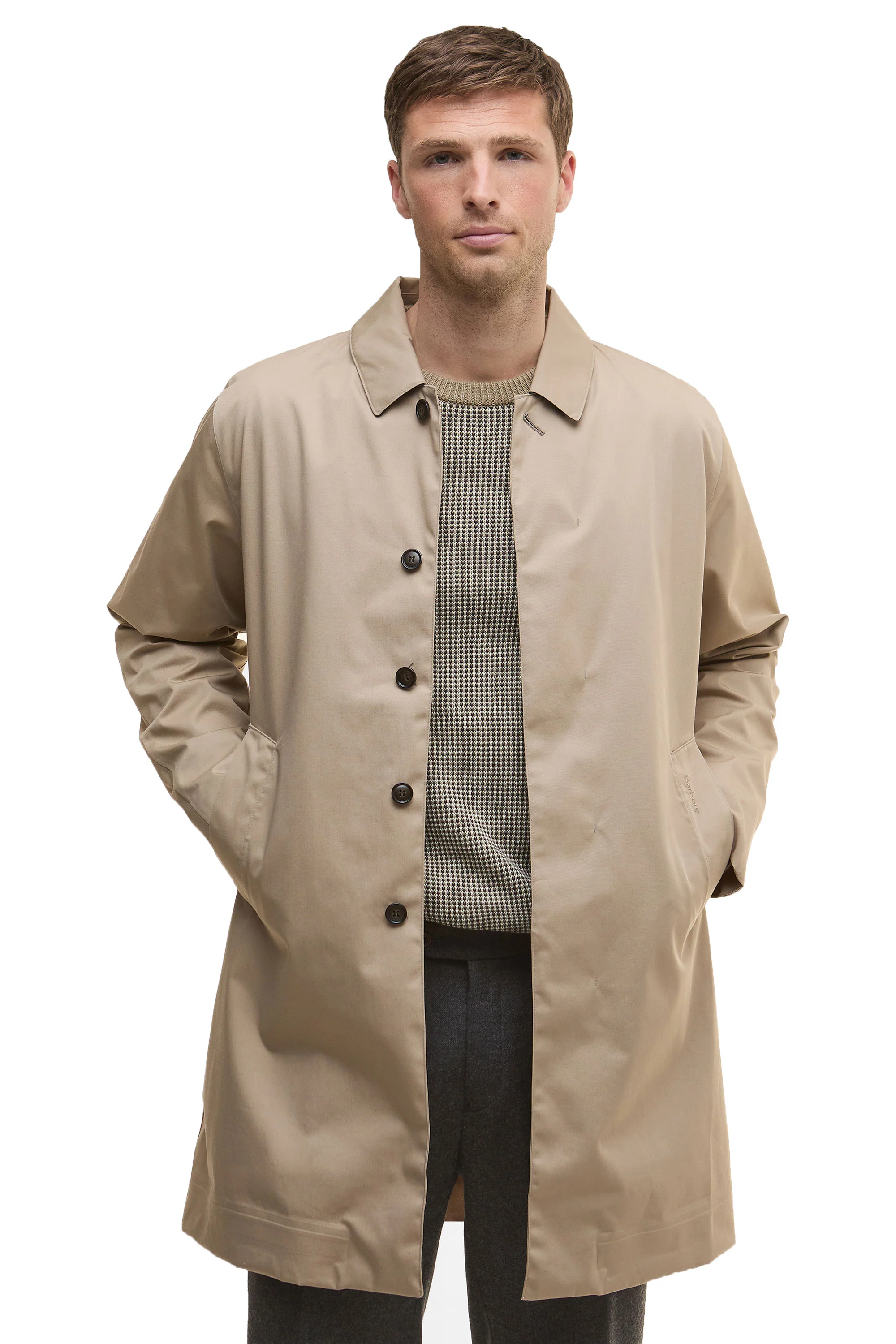 Barbour Lorden Waterproof Jacket Washed Stone - Image 2