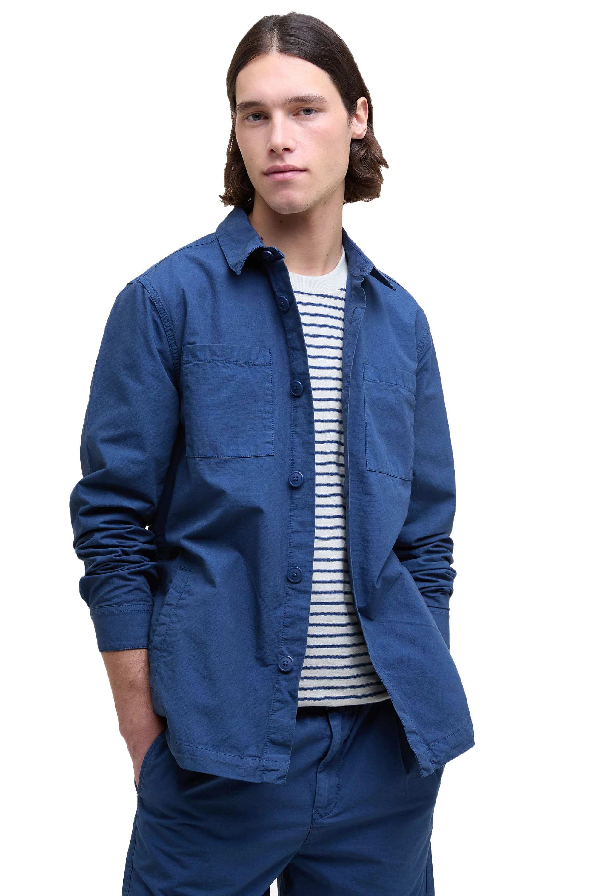 BARBOUR RICKFELL OVERSHIRT DARK DENIM - Image 2