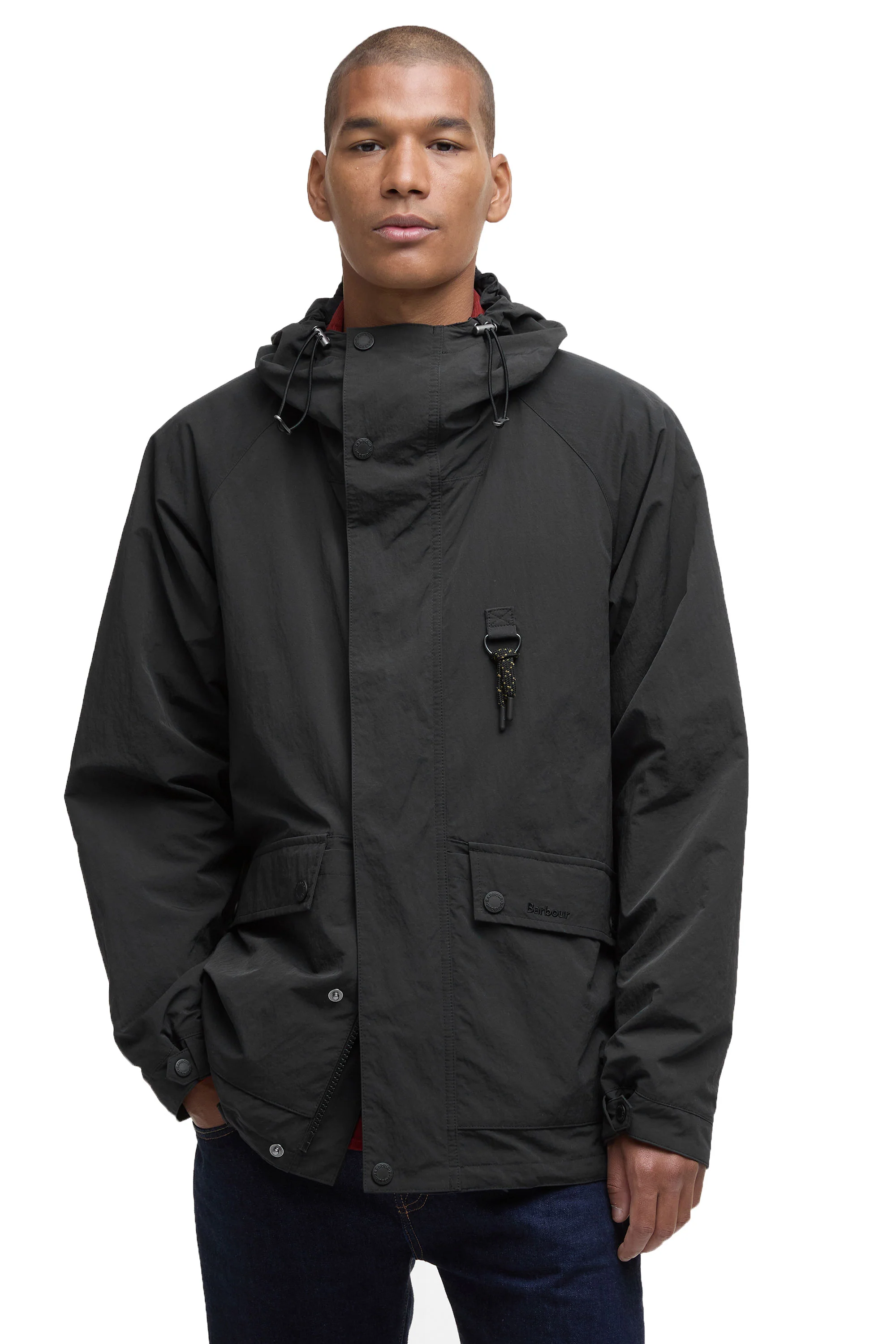 BARBOUR RIG SHOWERPROOF JACKET BLACK - Image 2