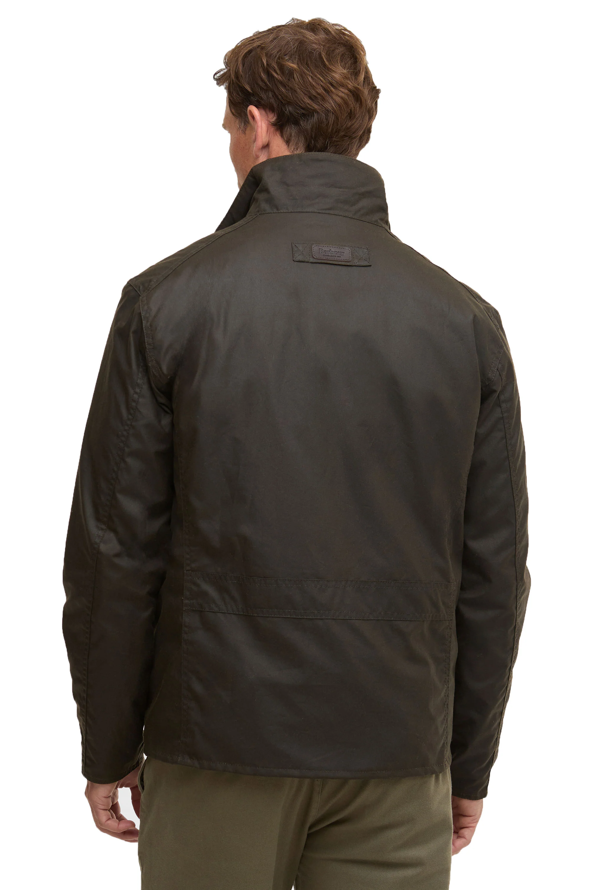 BARBOUR SANDER WAX JACKET OLIVE - Image 3