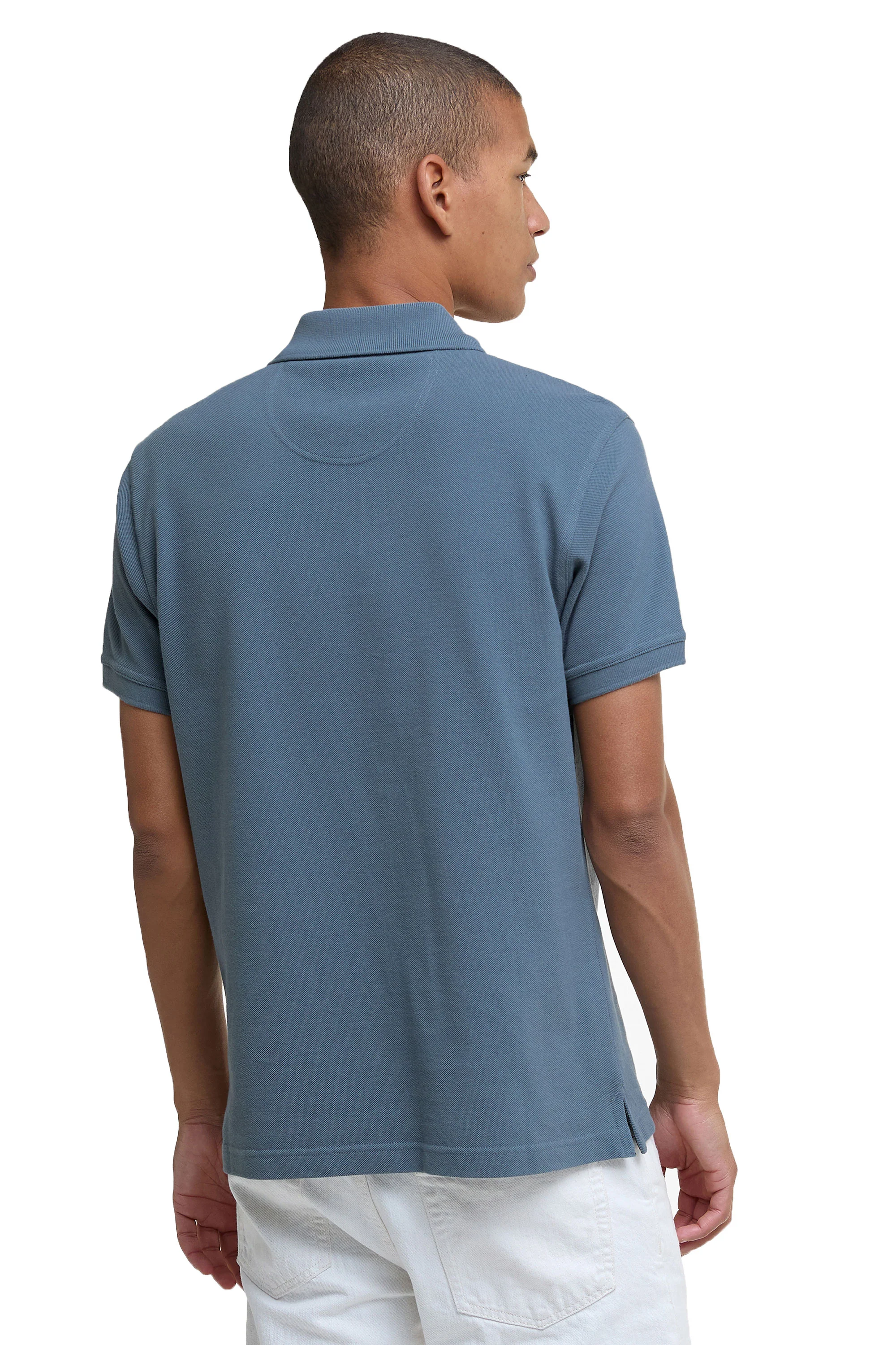 Barbour Tartan Pique Polo Blue Stone - Image 3