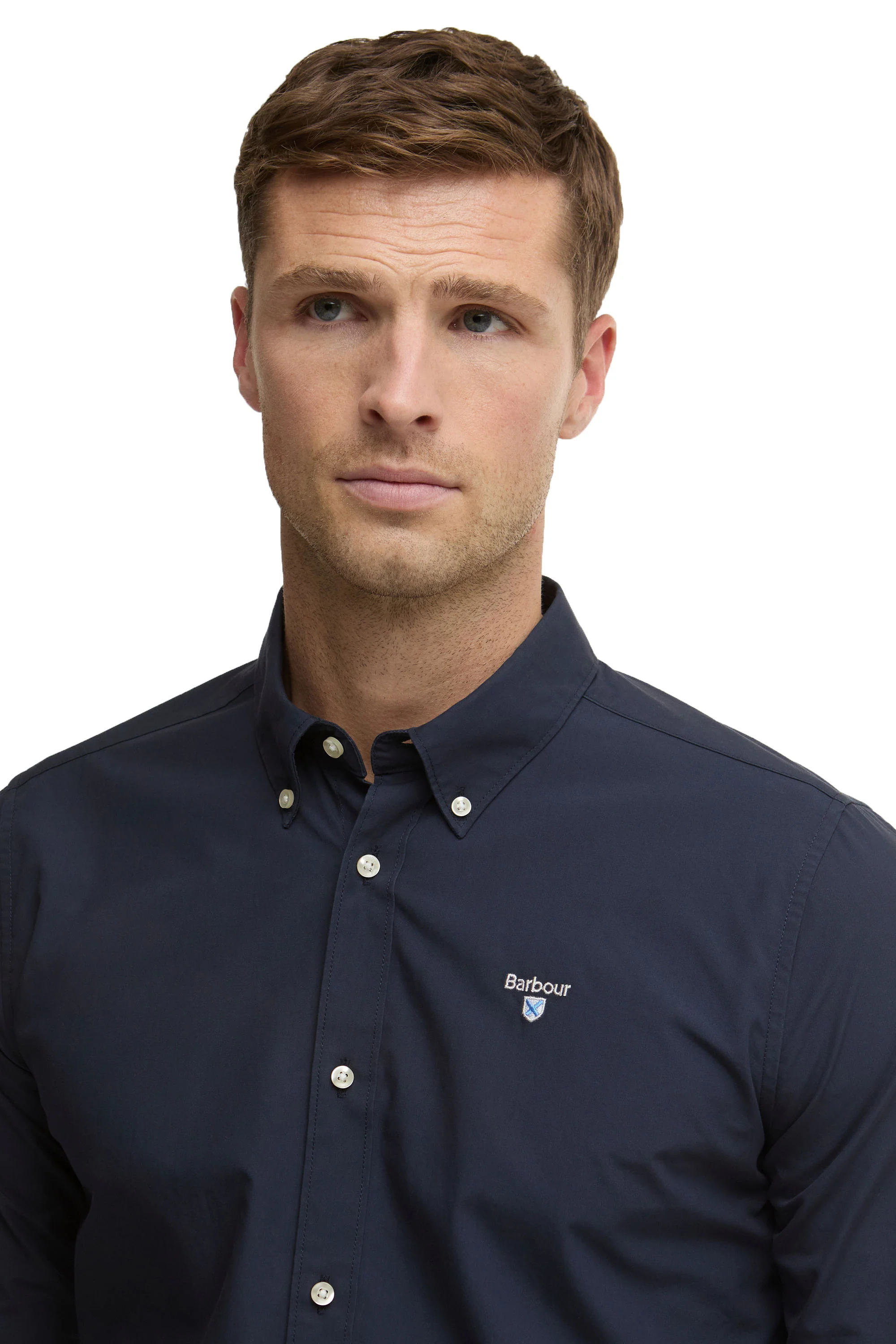 BARBOUR TREEPORT POPLIN SHIRT NAVY - Image 2
