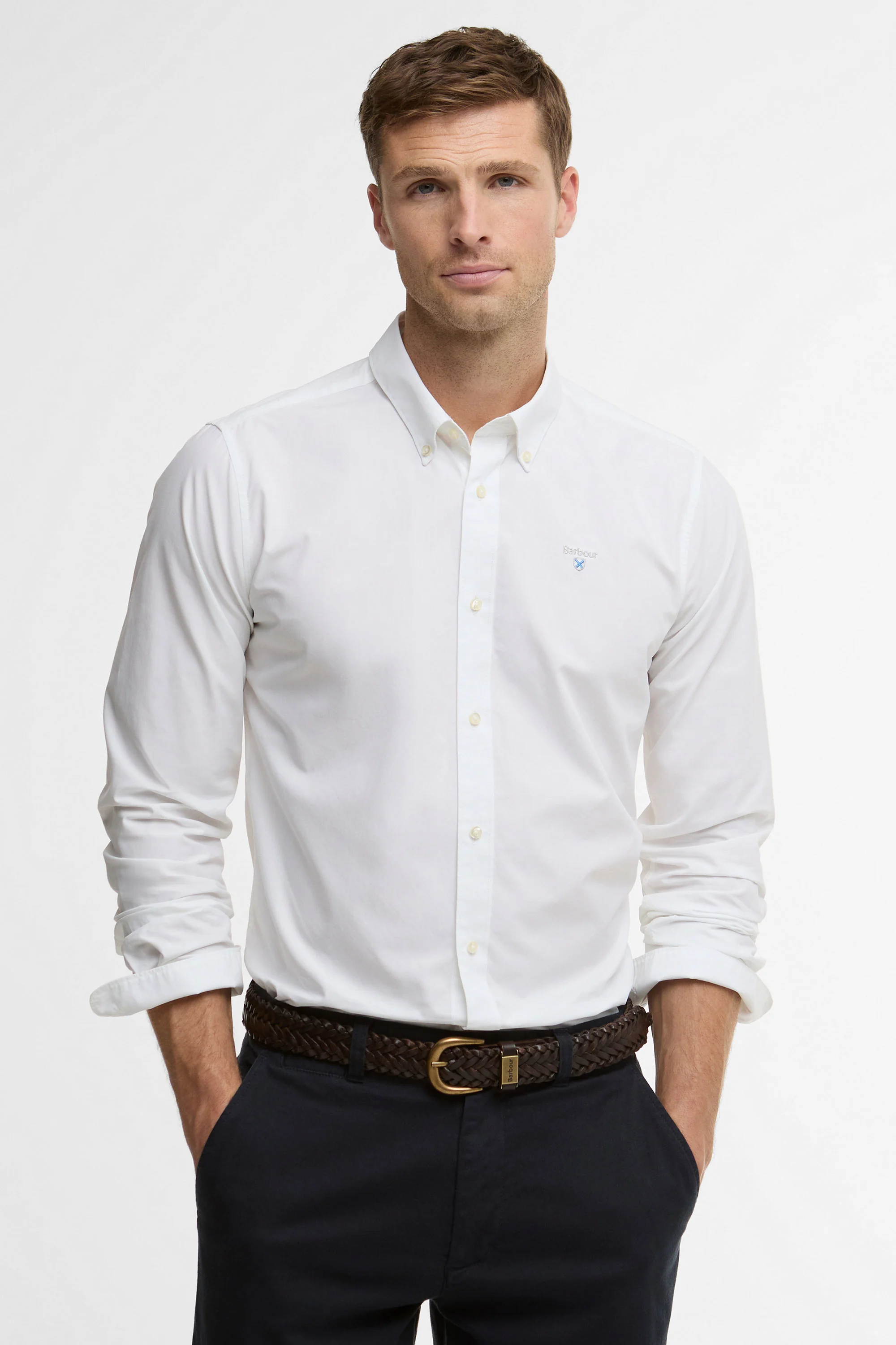 BARBOUR TREEPORT POPLIN SHIRT WHITE - Image 2