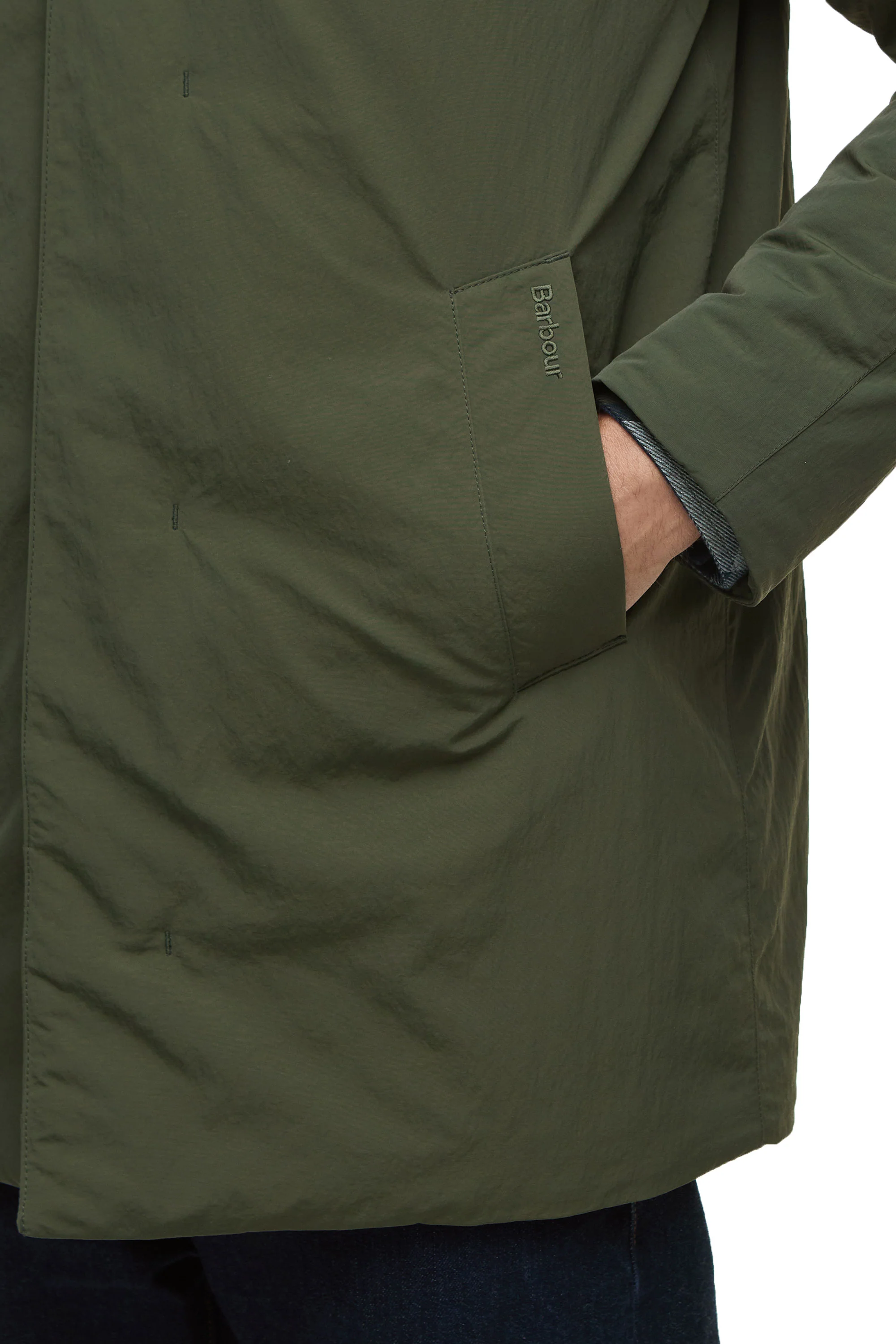 BARBOUR WADDED LORDEN JACKET OLIVE - Image 5