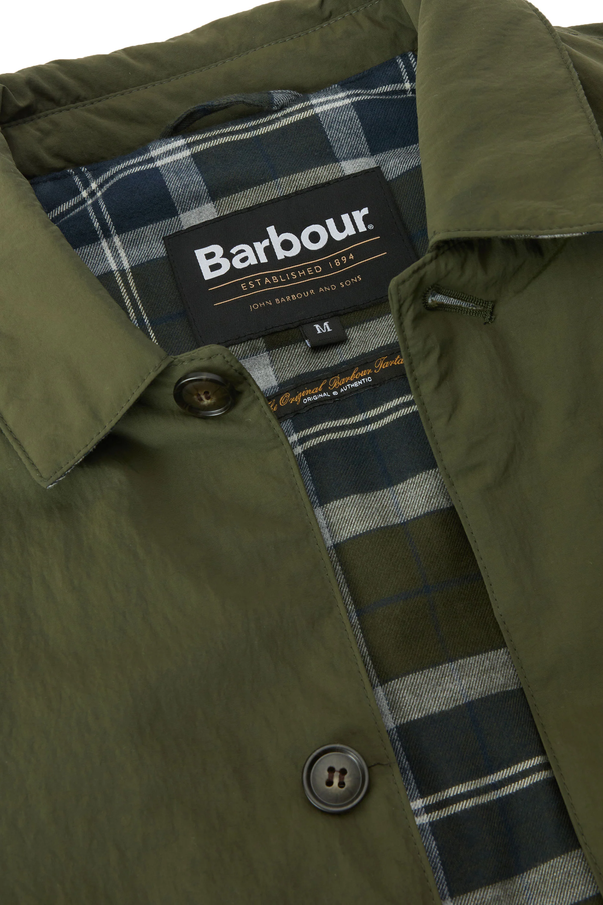 BARBOUR WADDED LORDEN JACKET OLIVE - Image 6