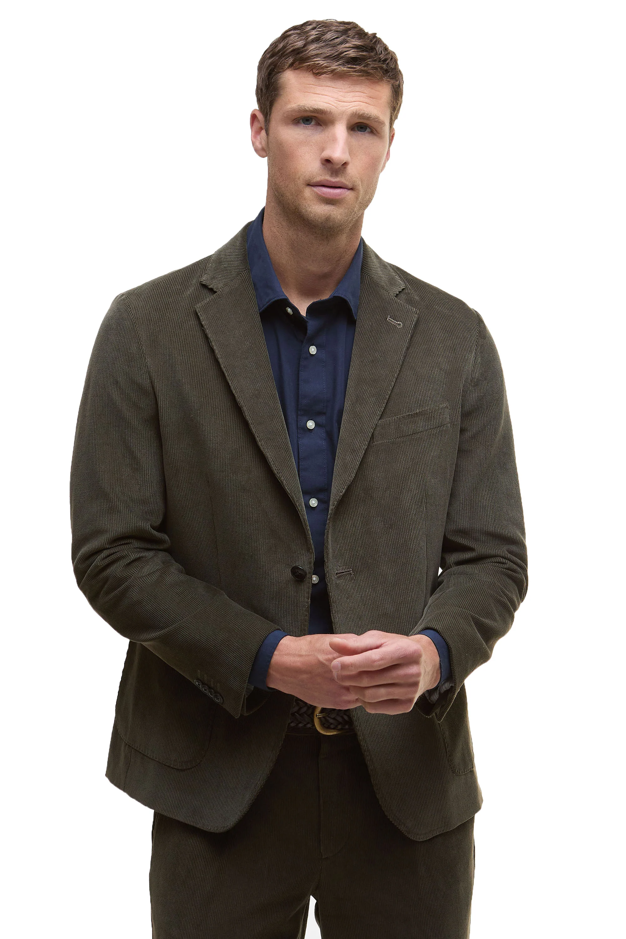 Barbour BARBOUR WALLINGTON BLAZER OLIVE - Image 2