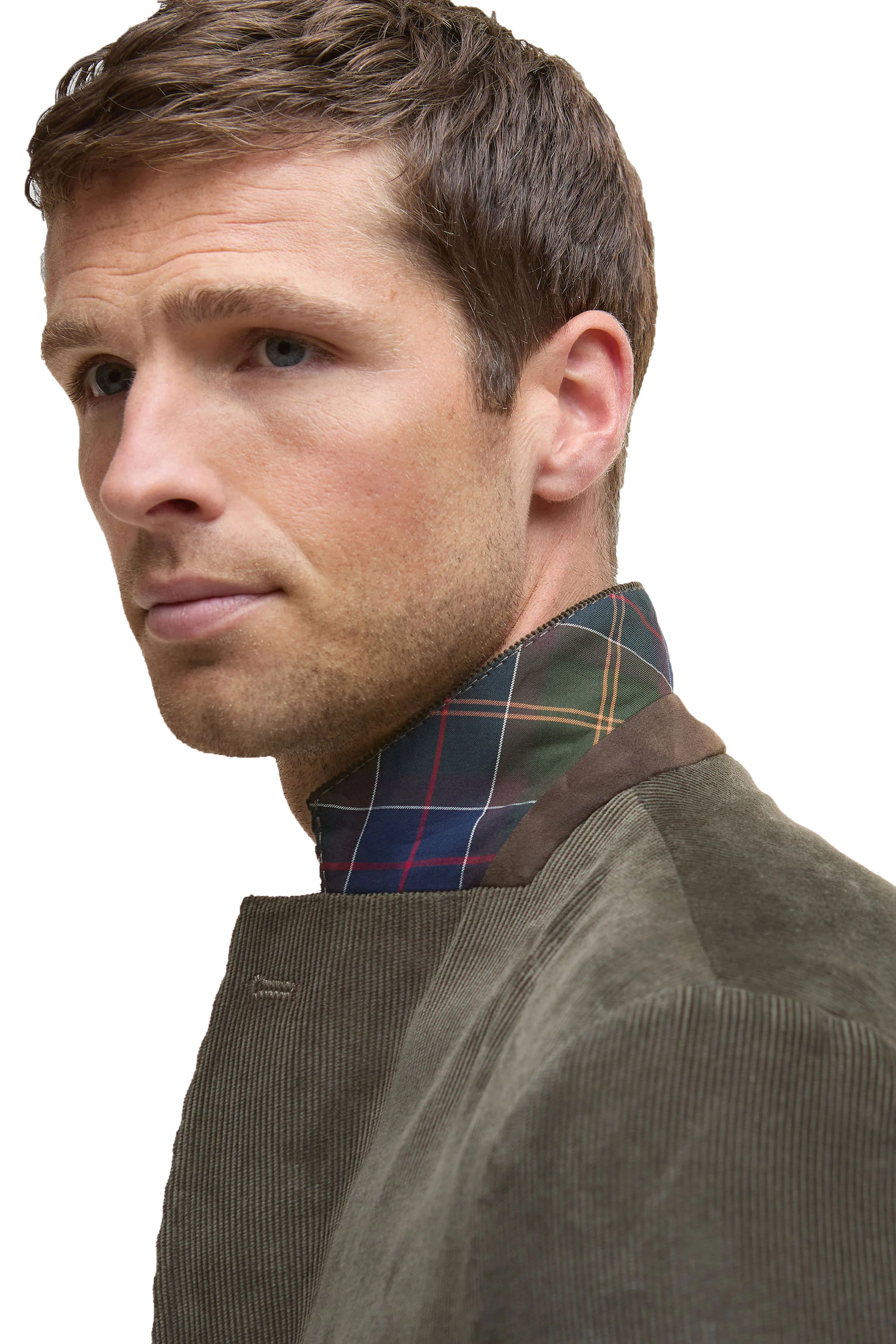 Barbour BARBOUR WALLINGTON BLAZER OLIVE - Image 3