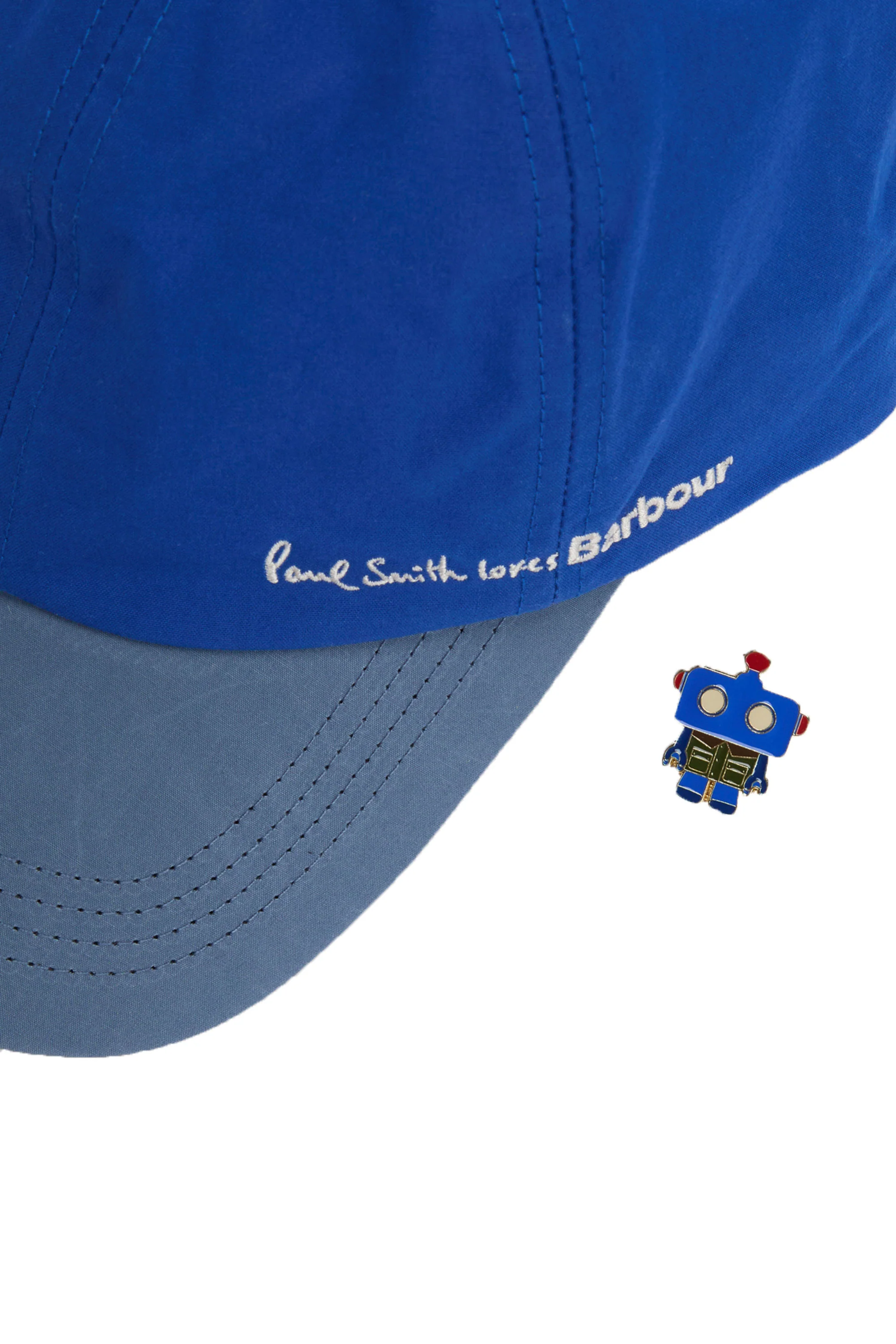 BARBOUR X PAUL SMITH CAP ROYAL BLUE - Image 5