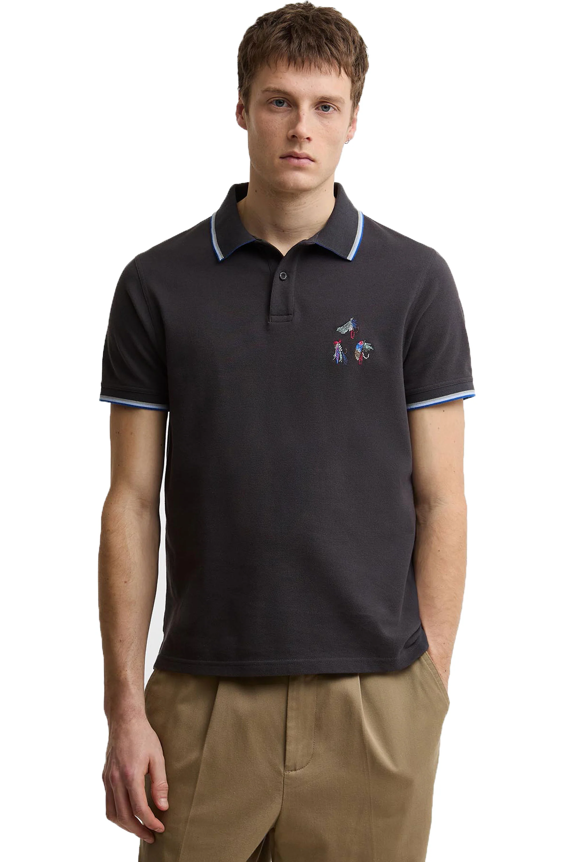 BARBOUR X PAUL SMITH LURE POLO DARK NAVY - Image 2