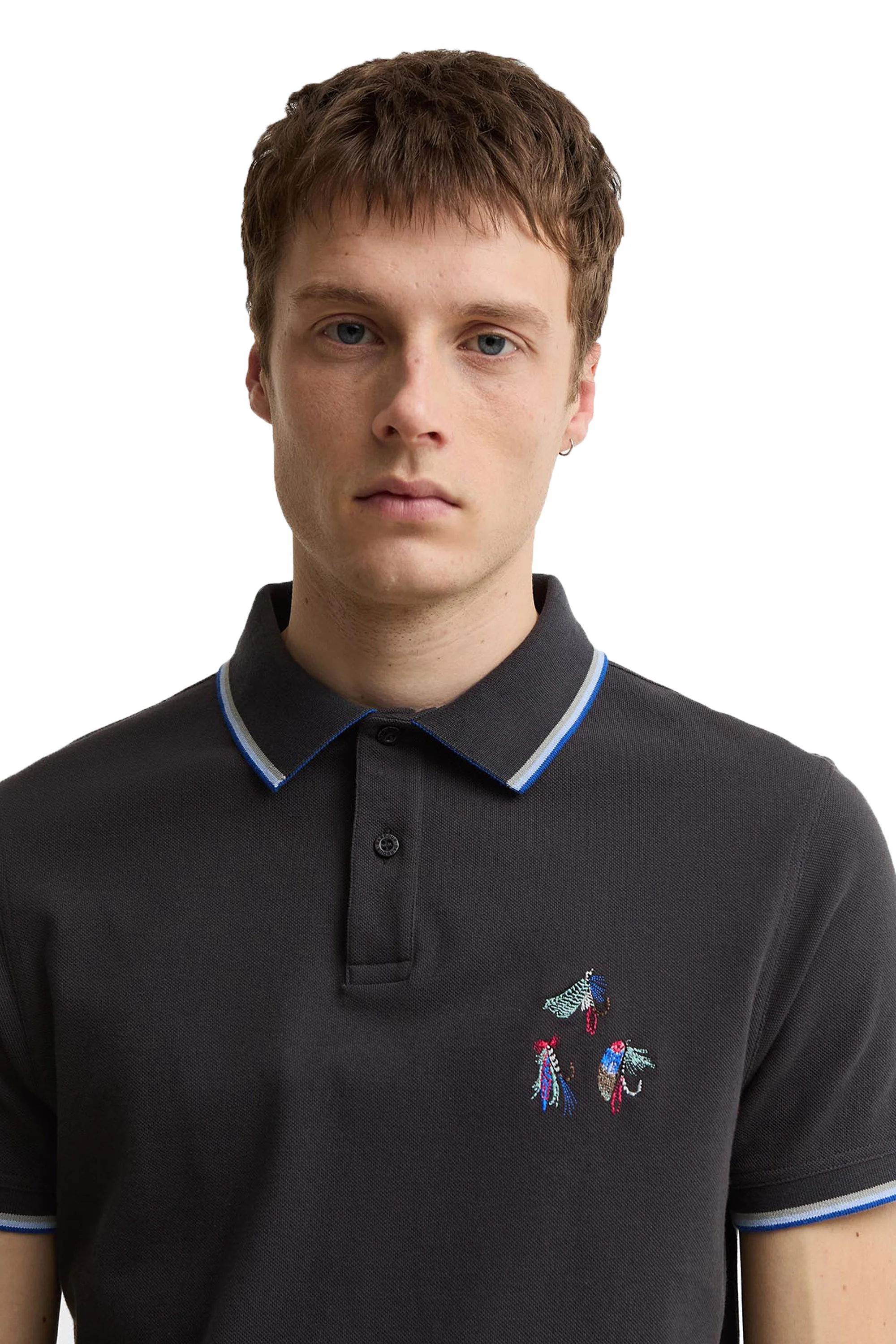 BARBOUR X PAUL SMITH LURE POLO DARK NAVY - Image 3