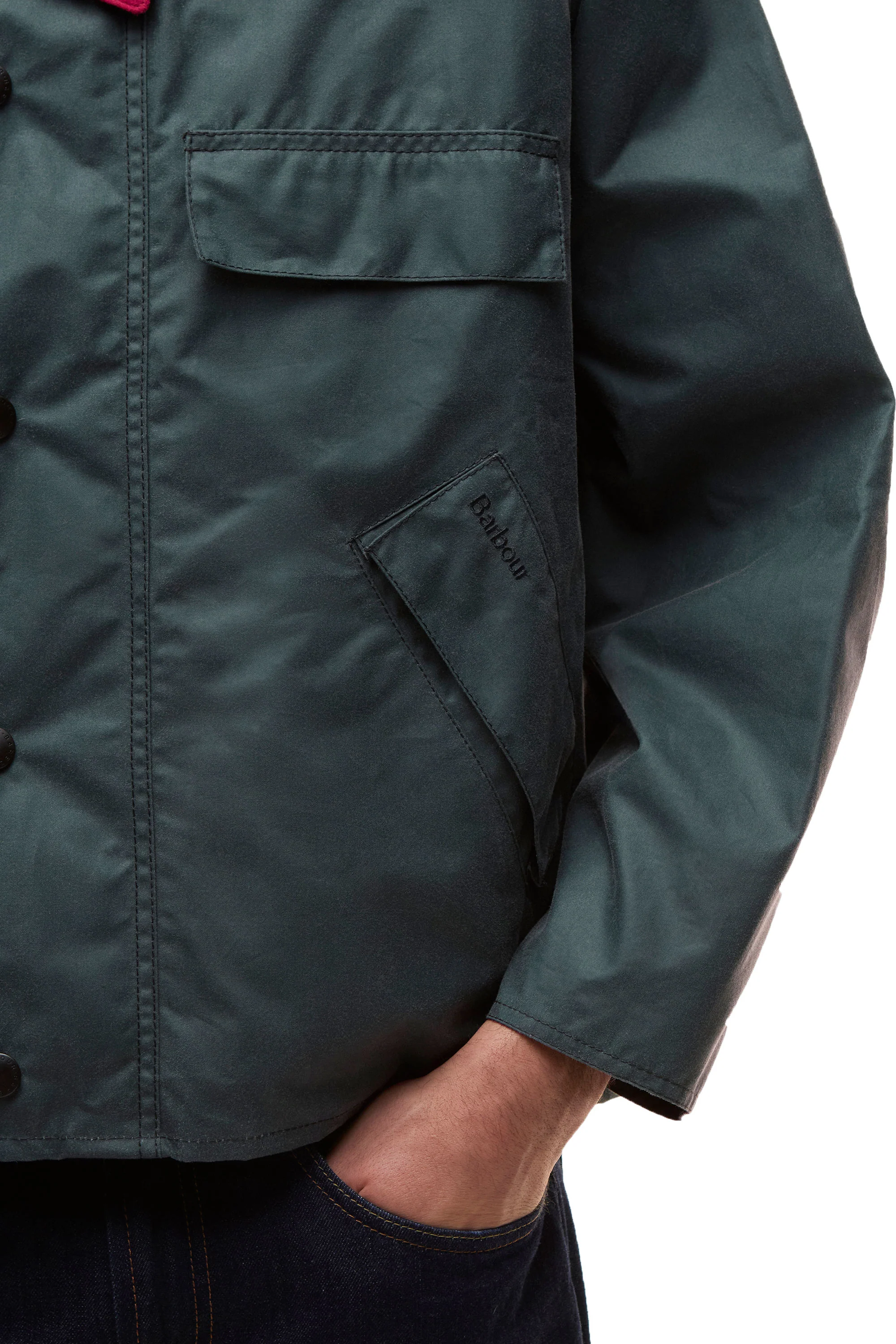 Barbour x Paul Smith Transport Jacket Dark Slate - Image 5