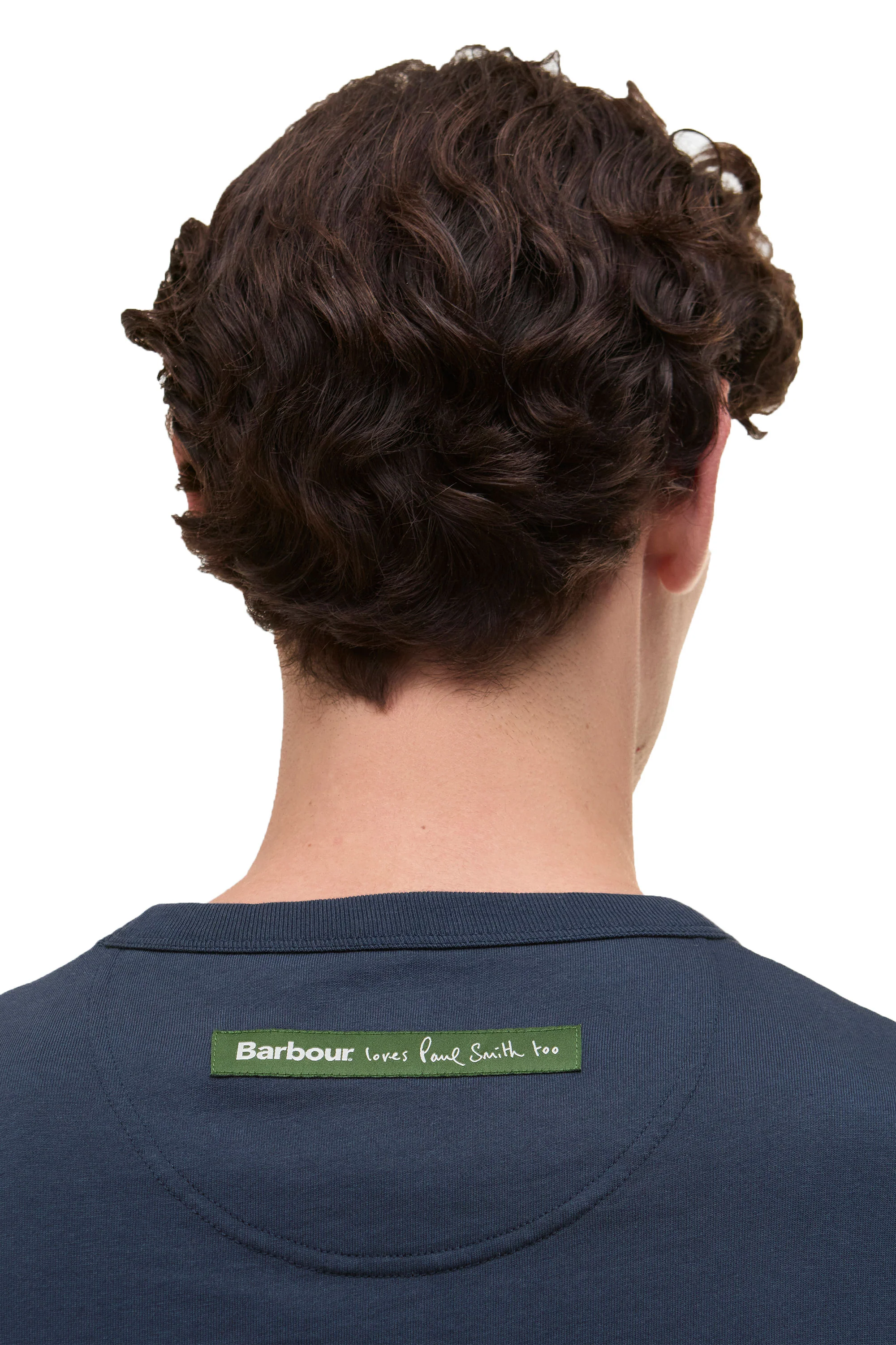 Barbour x Paul Smith Wax Tin T-Shirt Blue - Image 4