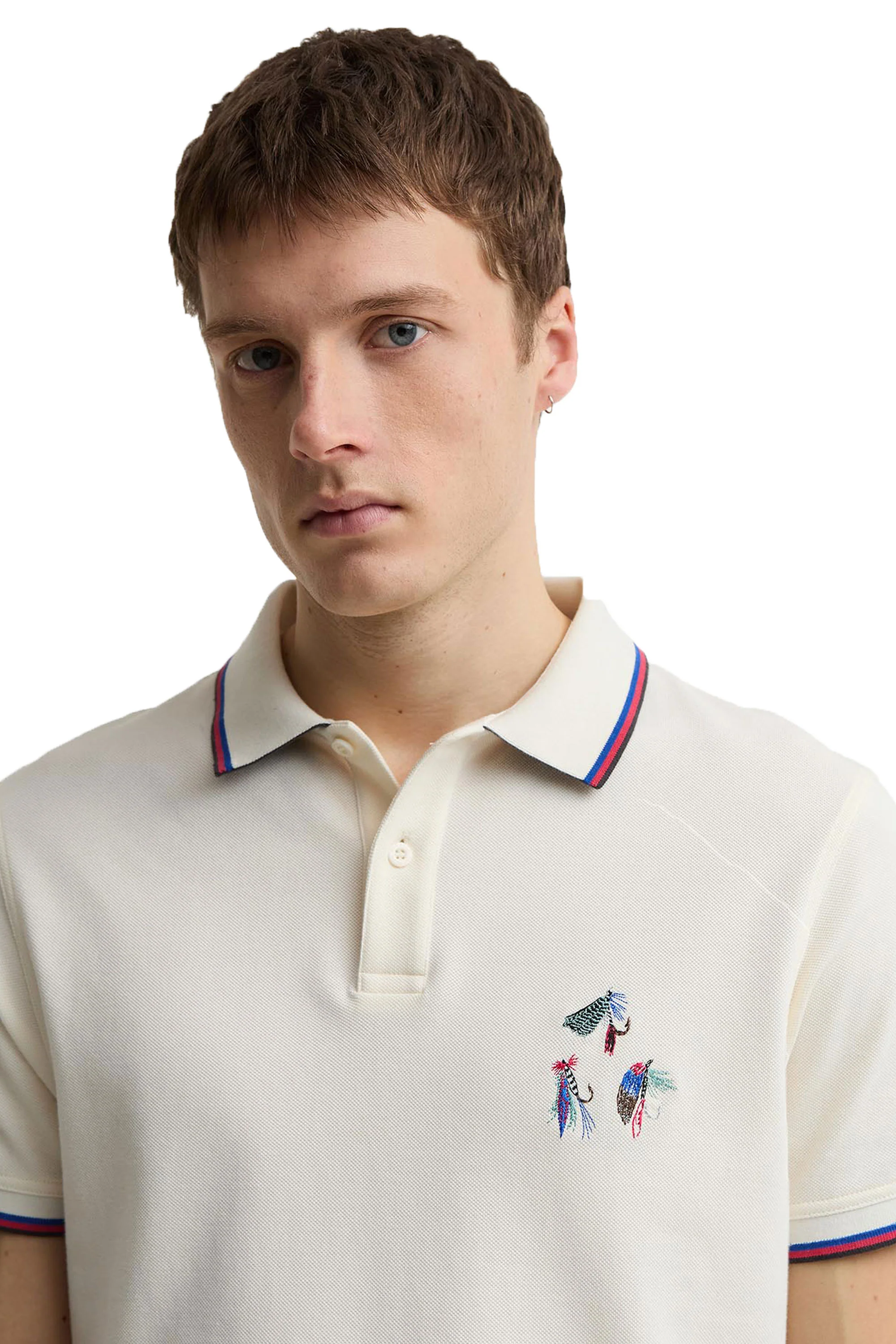 BARBOUR X PAUL SMITH LURE POLO WHISPER WHITE - Image 3