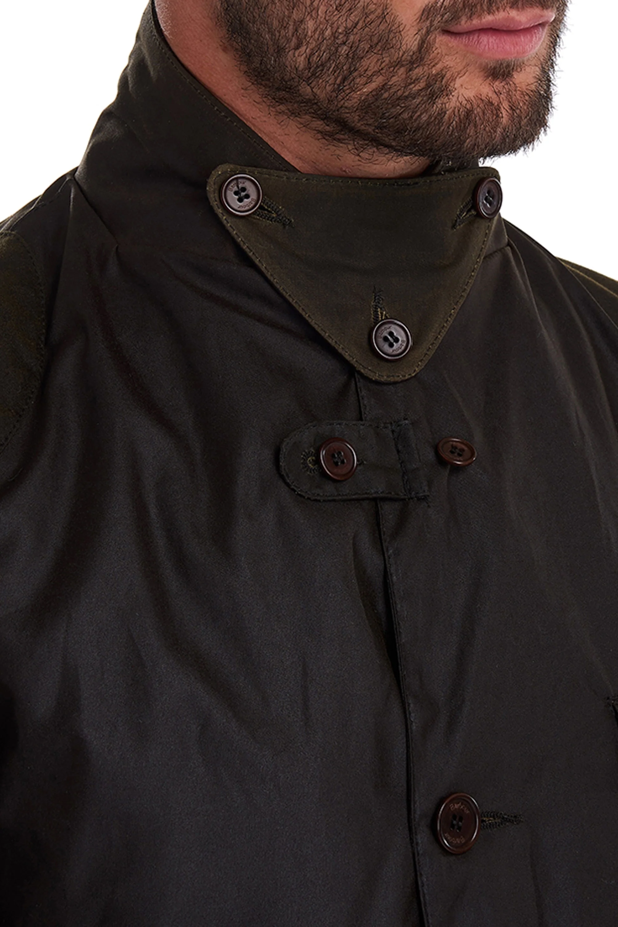 Barbour Beacon Sports Jacket Olive - Image 4