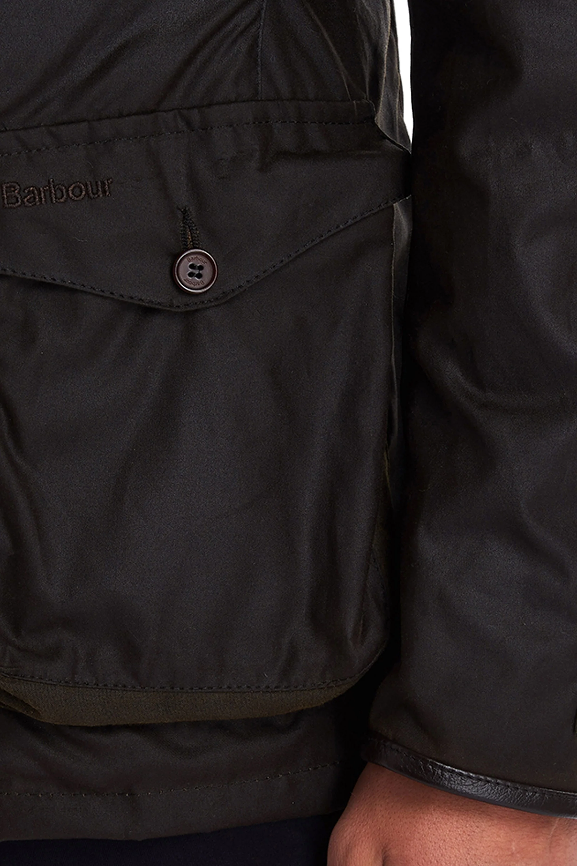 Barbour Beacon Sports Jacket Olive - Image 5