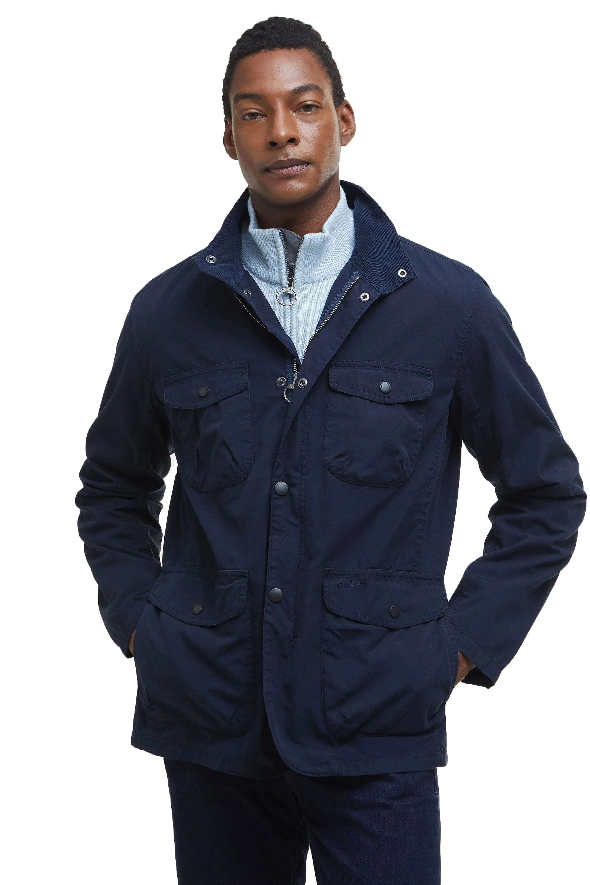 Barbour Casual Ogston Jacket Navy - Image 2