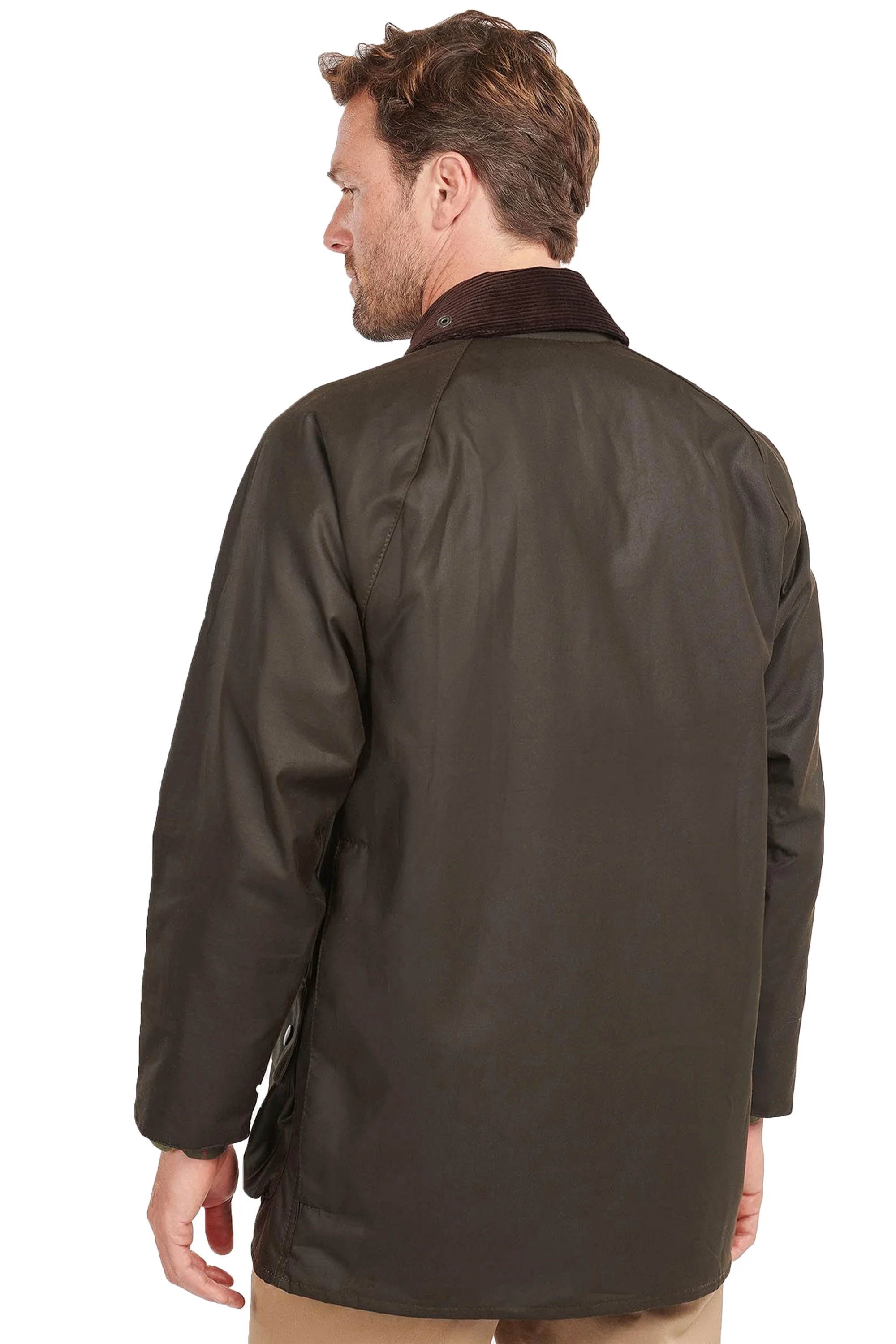 Barbour Classic Beaufort Wax Jacket Olive - Image 3