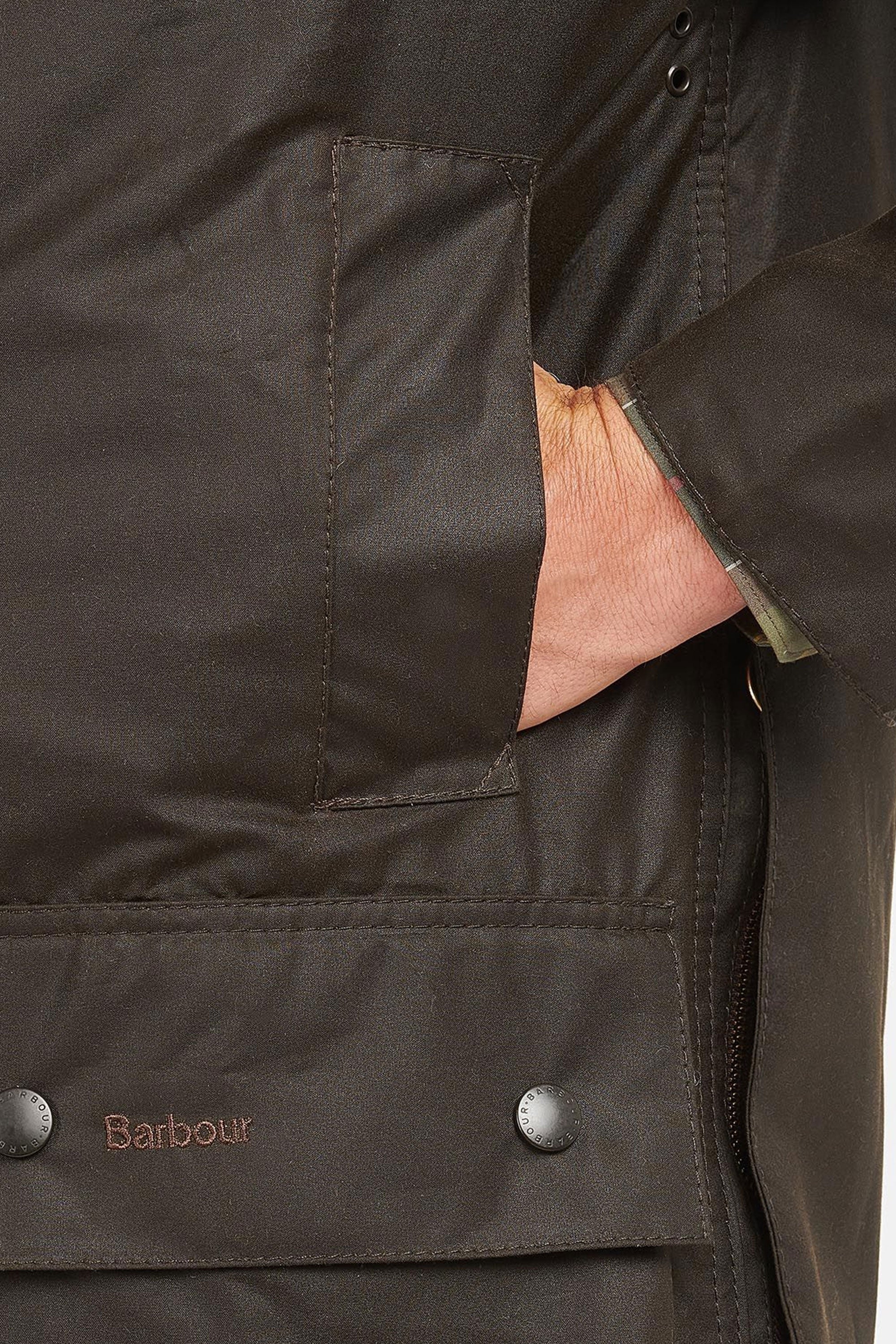 Barbour Classic Beaufort Wax Jacket Olive - Image 4