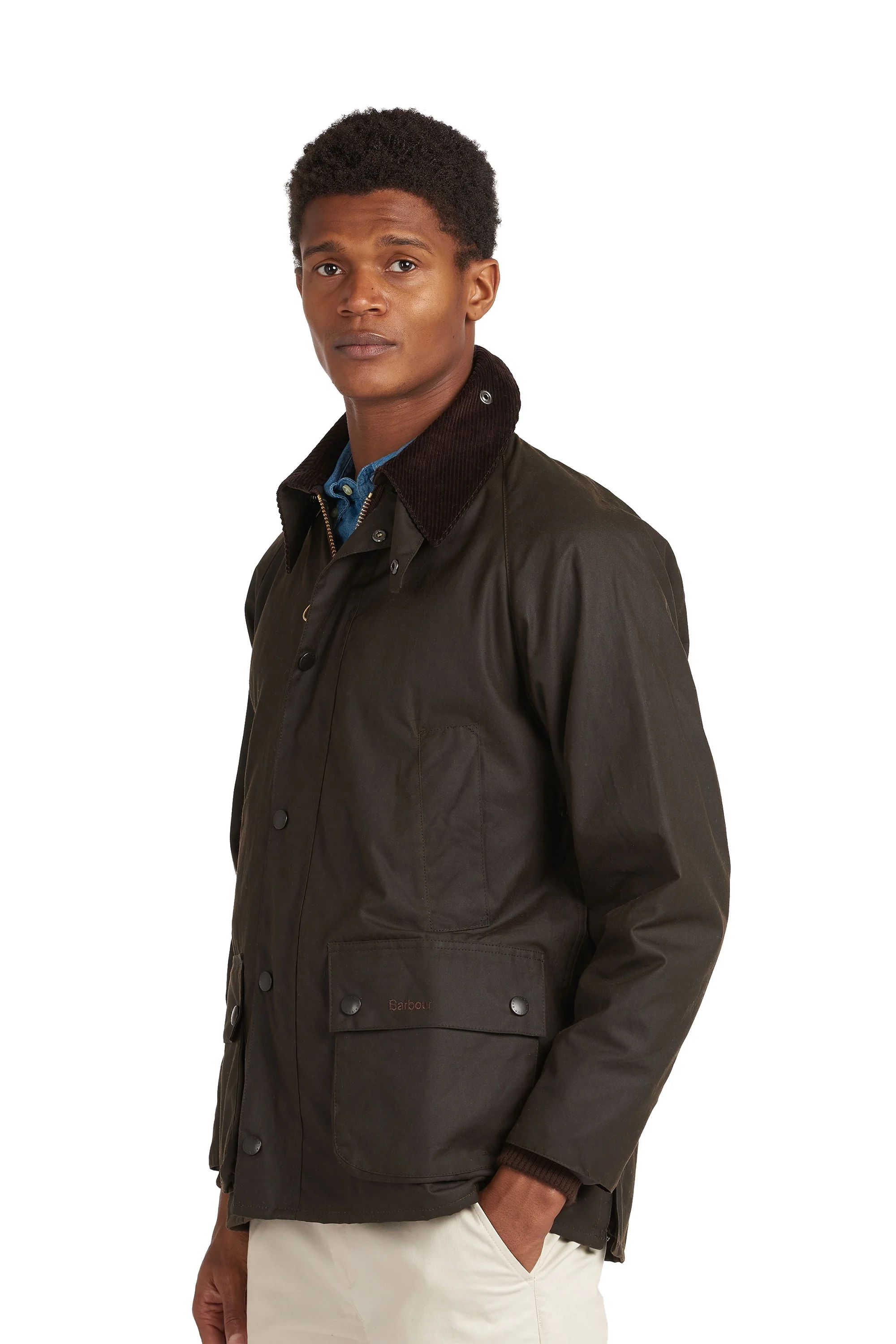 Barbour Classic Bedale Wax Jacket Olive - Image 2