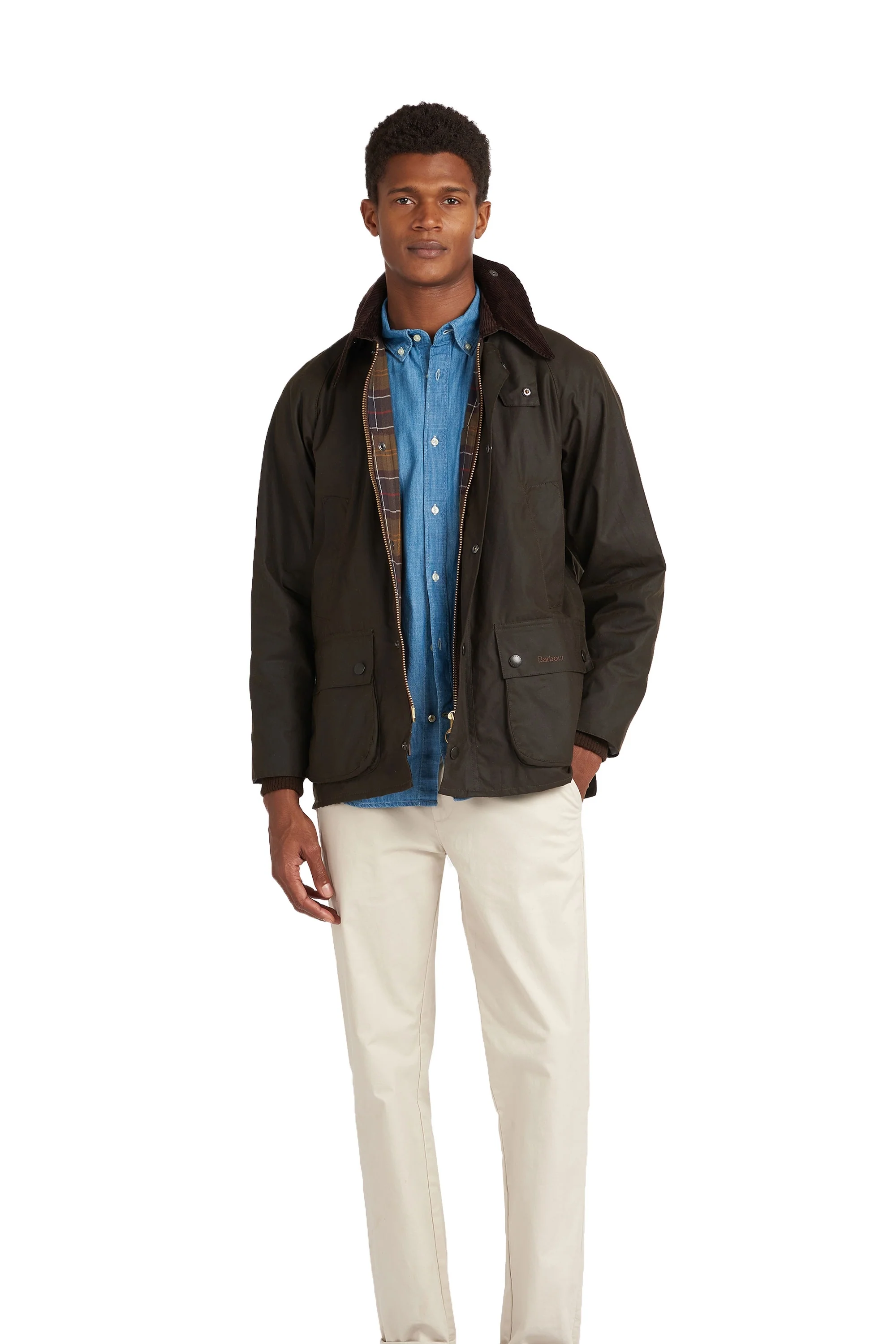 Barbour Classic Bedale Wax Jacket Olive - Image 3