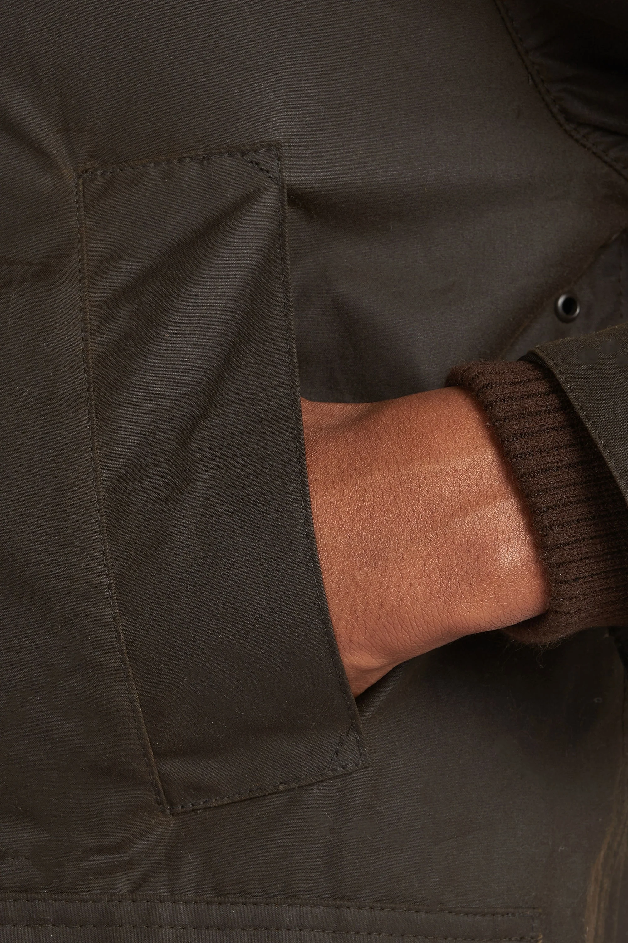 Barbour Classic Bedale Wax Jacket Olive - Image 6