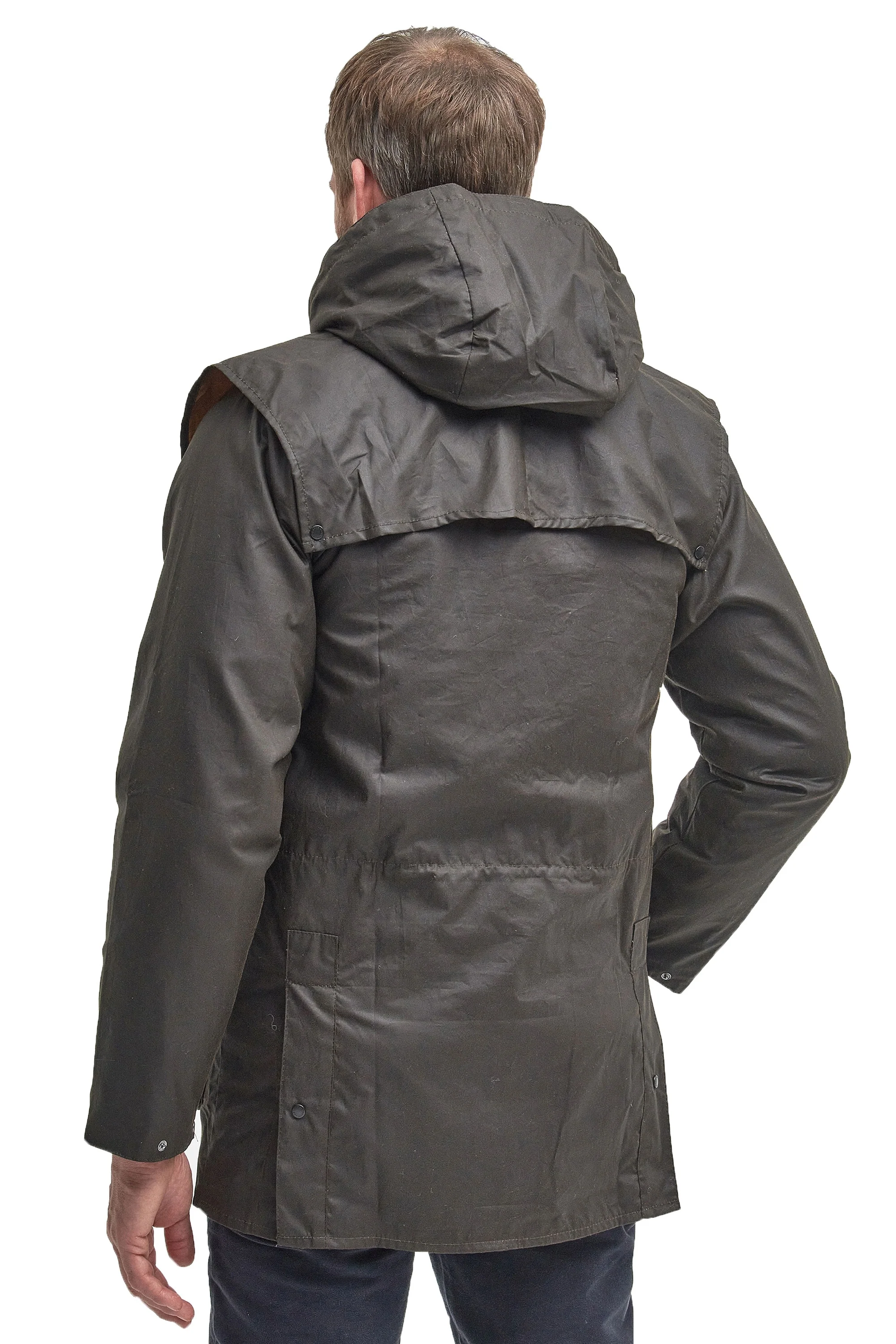 Barbour Classic Durham Jacket Olive - Image 3