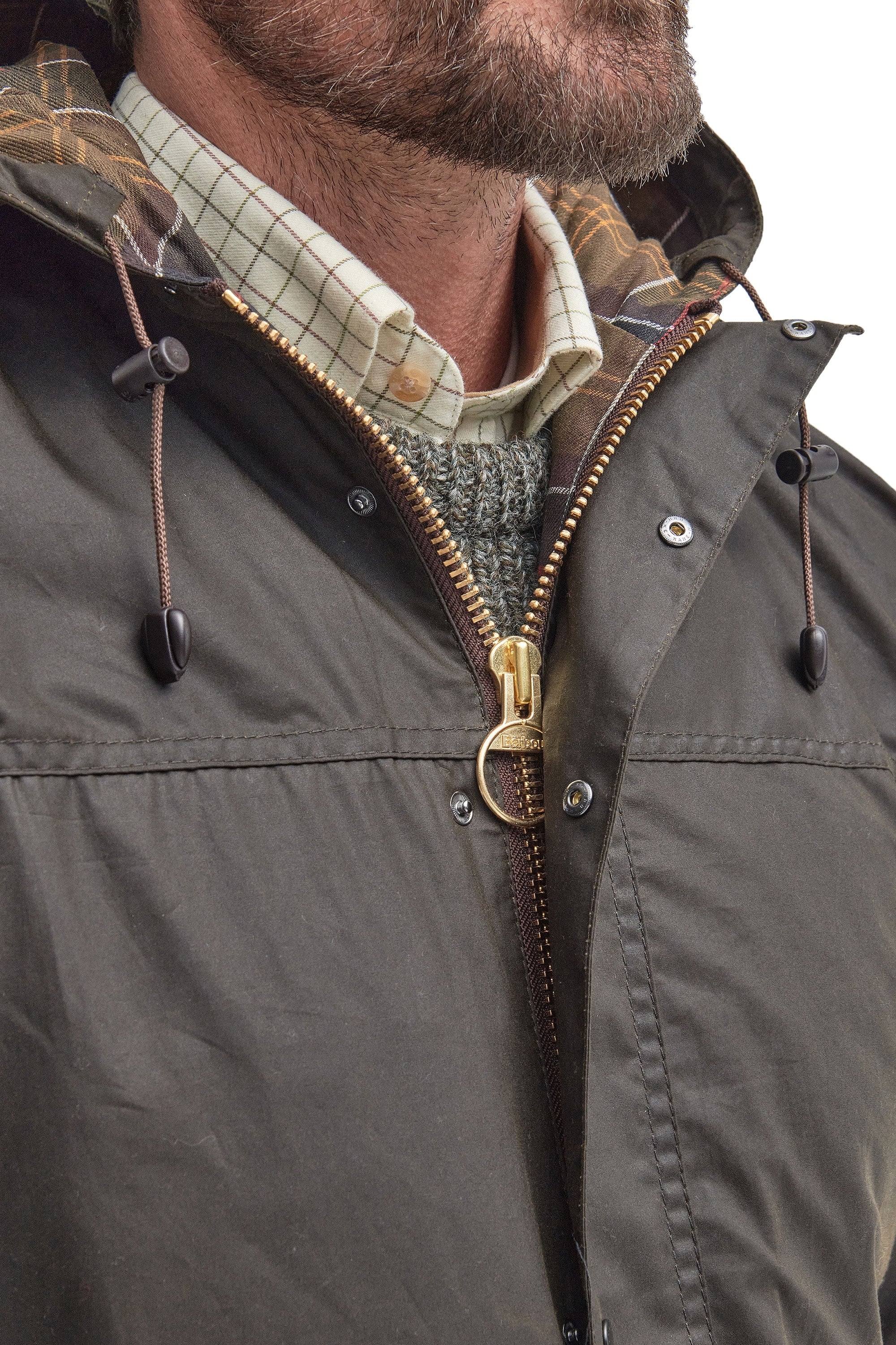 Barbour Classic Durham Jacket Olive - Image 4