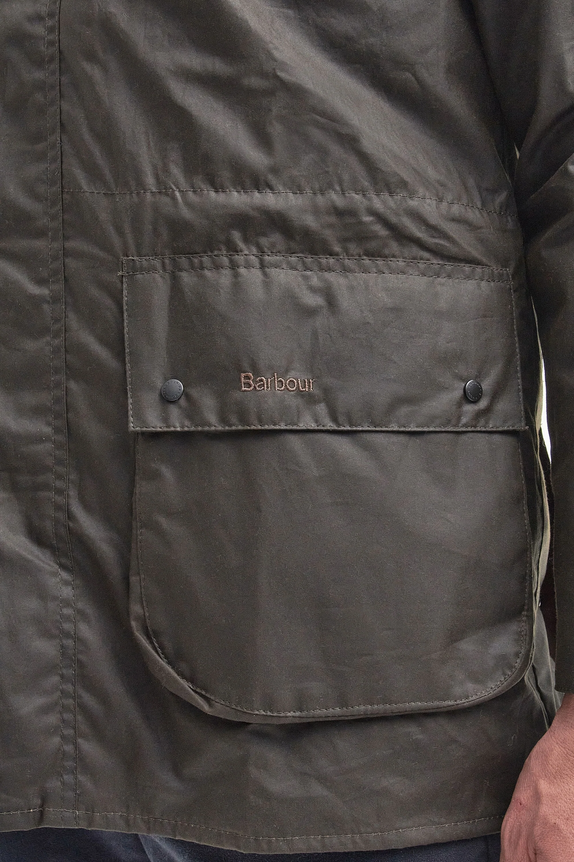 Barbour Classic Durham Jacket Olive - Image 5