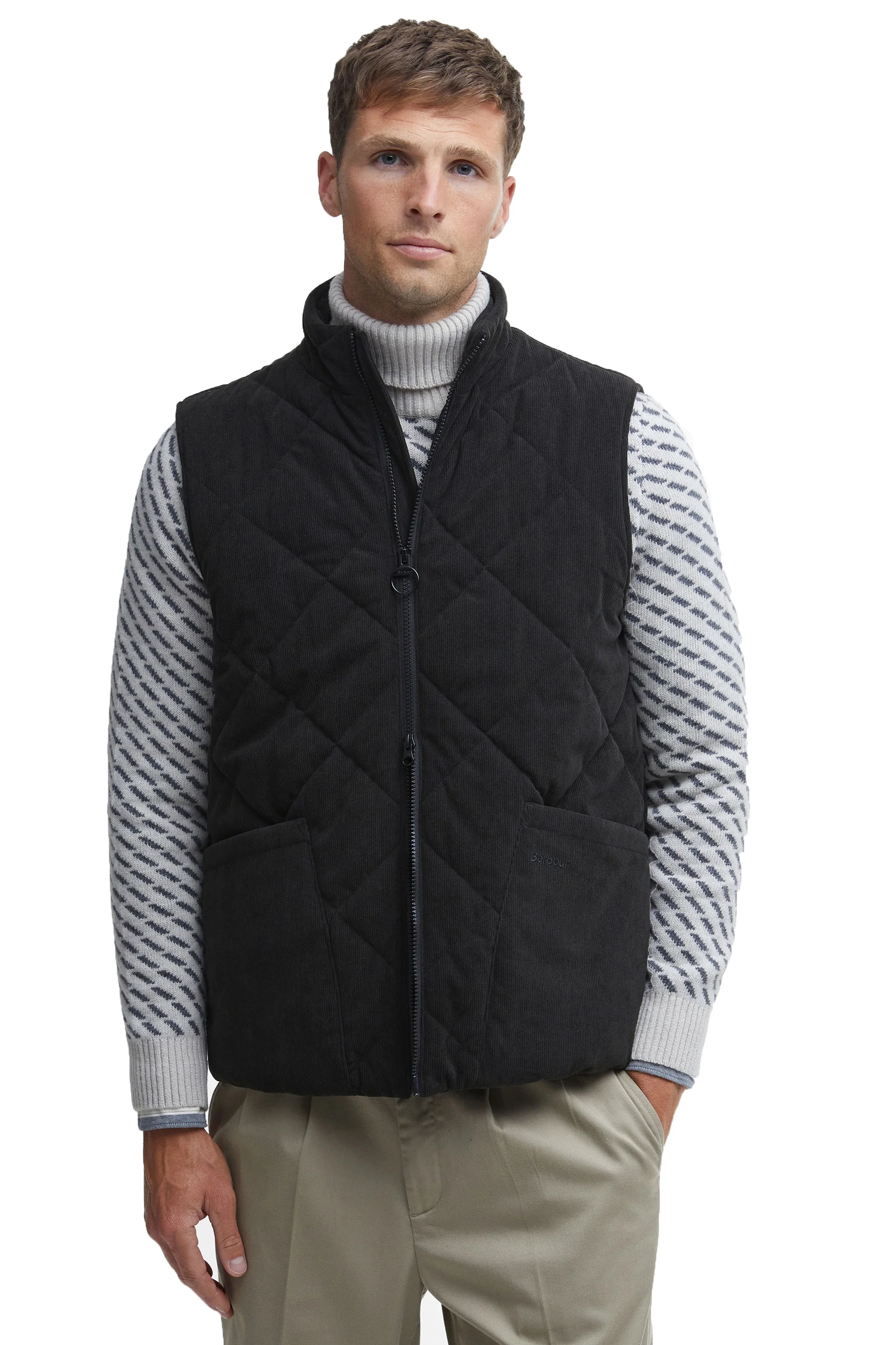 Barbour Cord Liddesdale Gilet Black - Image 2